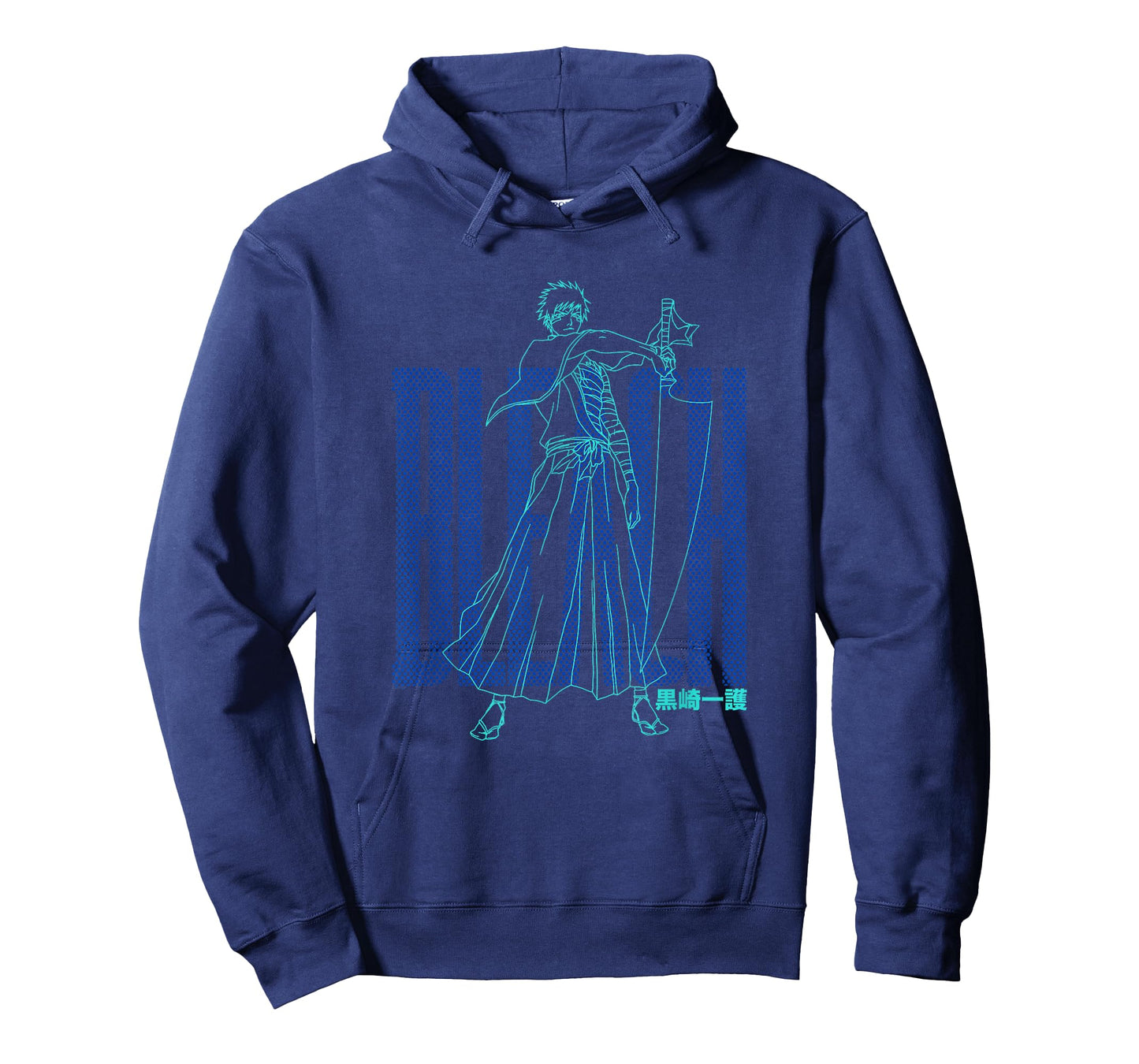Bleach Ichigo Outline and Dots Pattern Anime T-Shirt