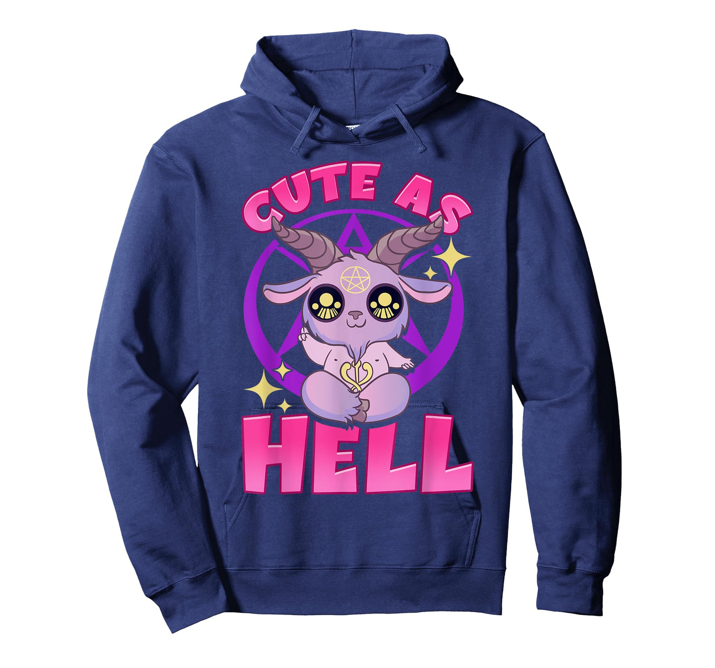 Cute As Hell Pastel Anime Kawaii Baphomet Goth Emo Pun T-Shirt