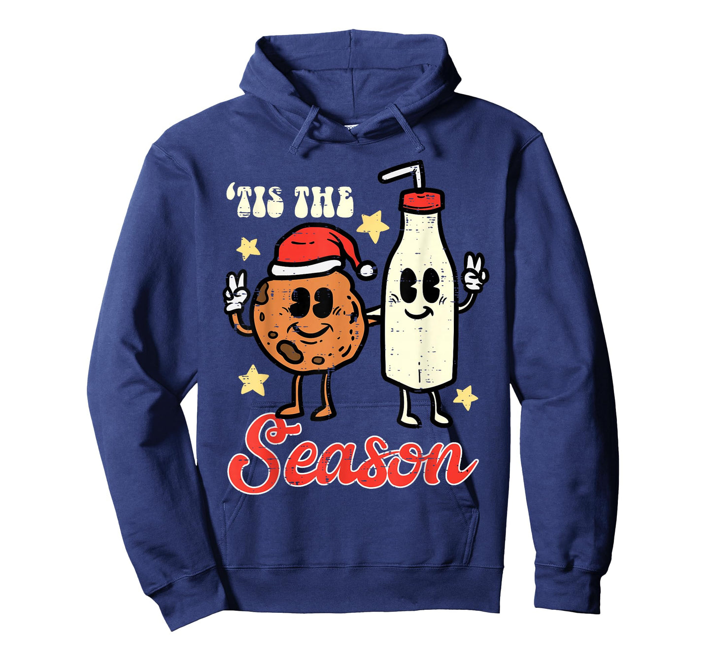 Tis The Season Cookie Milk Christmas Xmas Men Women Kids T-Shirt