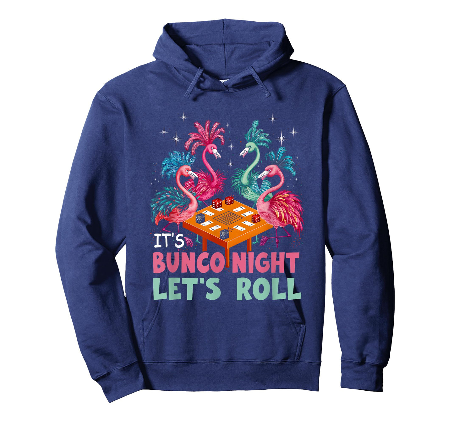 Bunco Night Pink Flamingo Bunco Game Dice Tropical Gambling T-Shirt