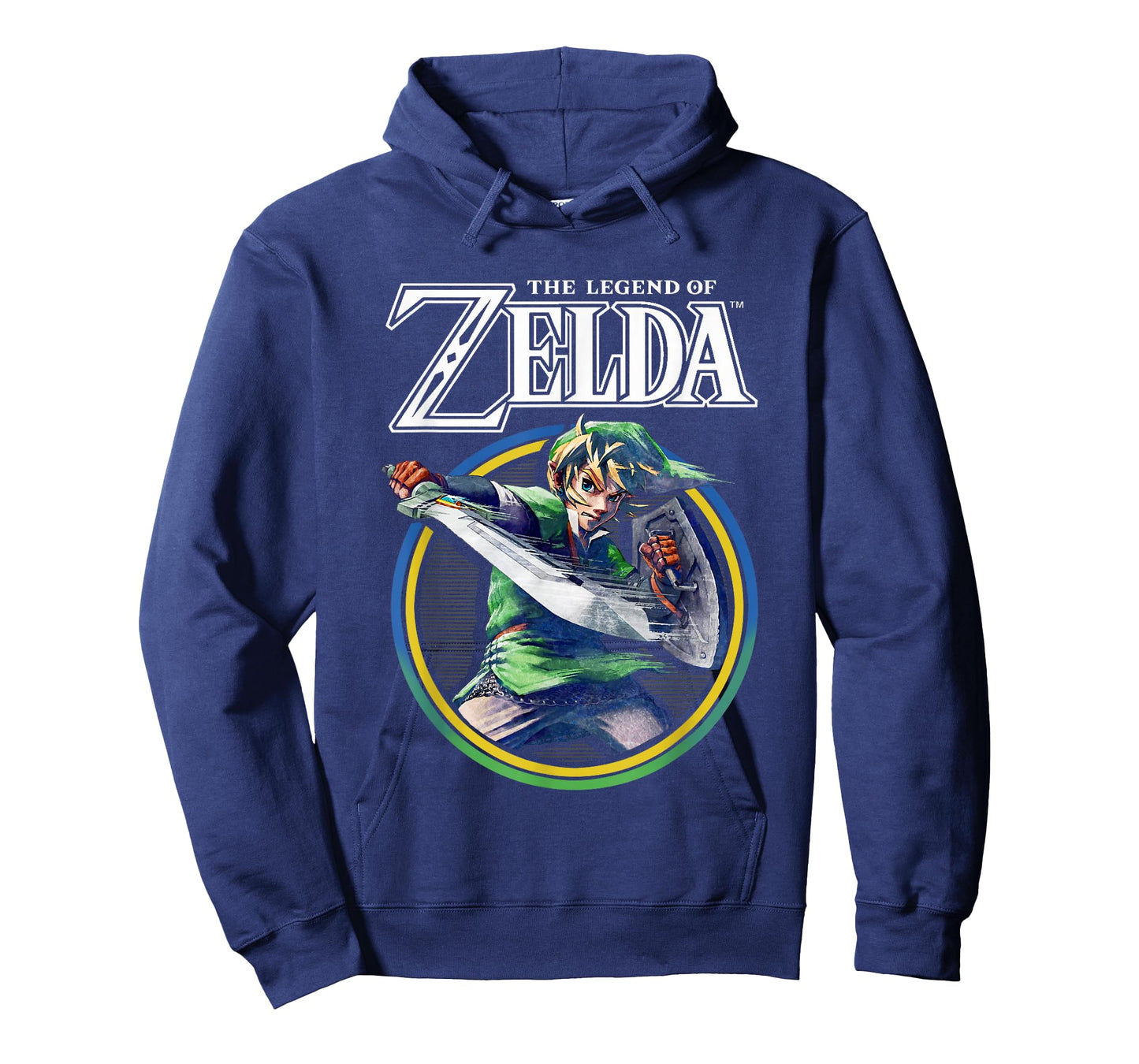 The Legend of Zelda Link Retro Hyrule Hero Circle Portrait T-Shirt