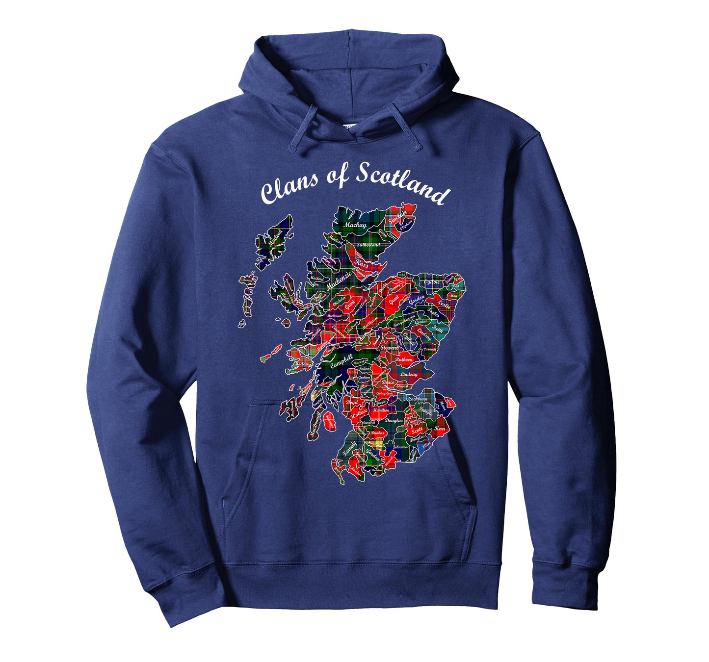 Clans of Scotland Map t-shirt T-Shirt