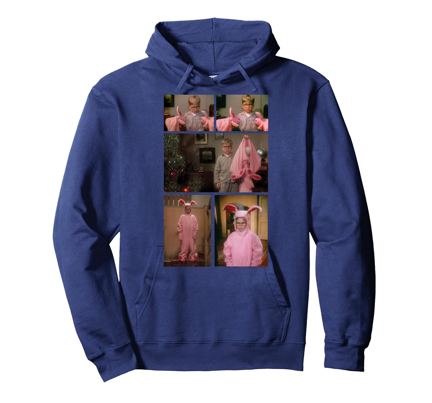 A Christmas Story Ralphie Bunny Suit Photo Collage Holiday T-Shirt