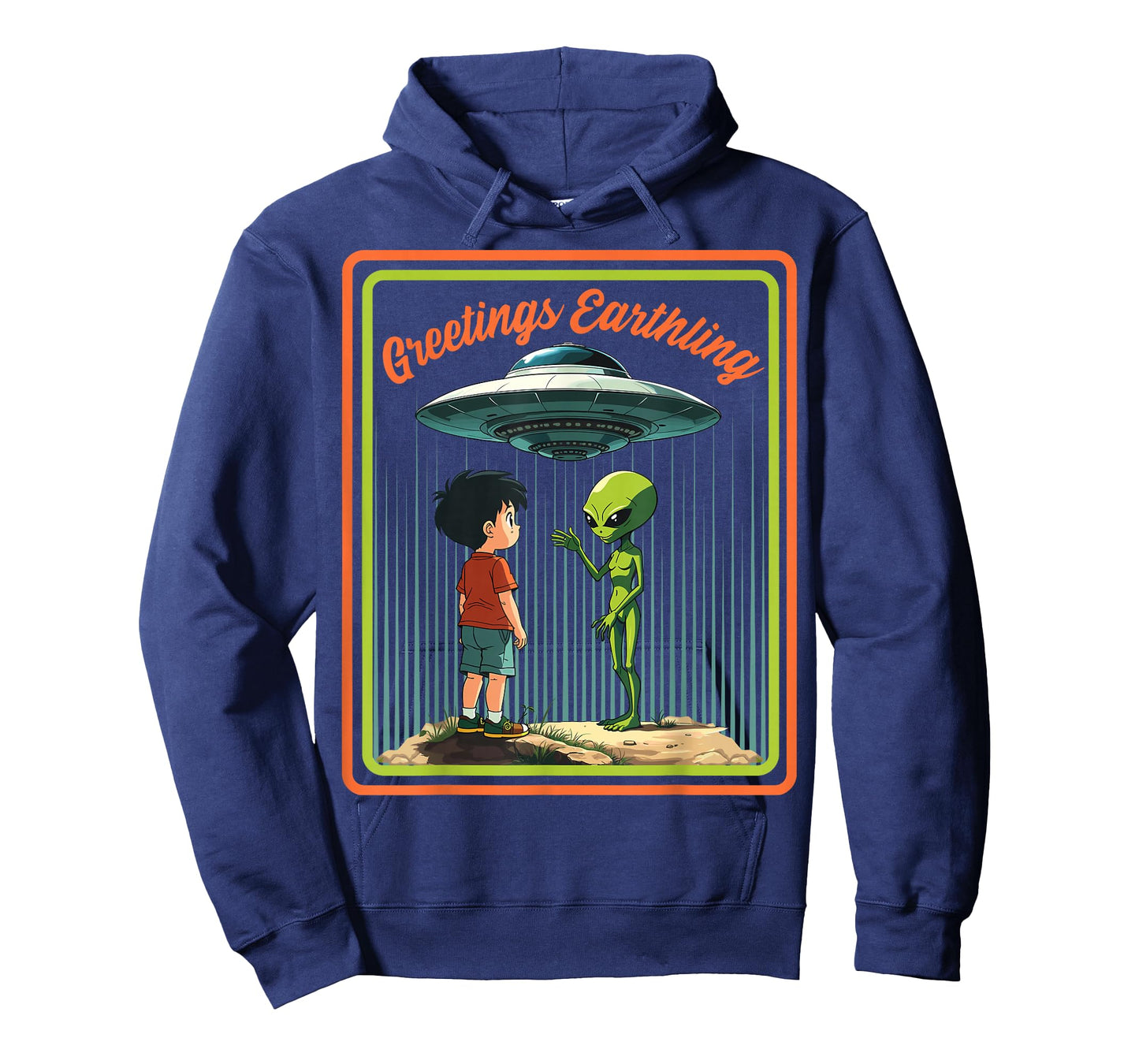 Vintage Child Game Horror, Dark Humour Greetings Earthling T-Shirt