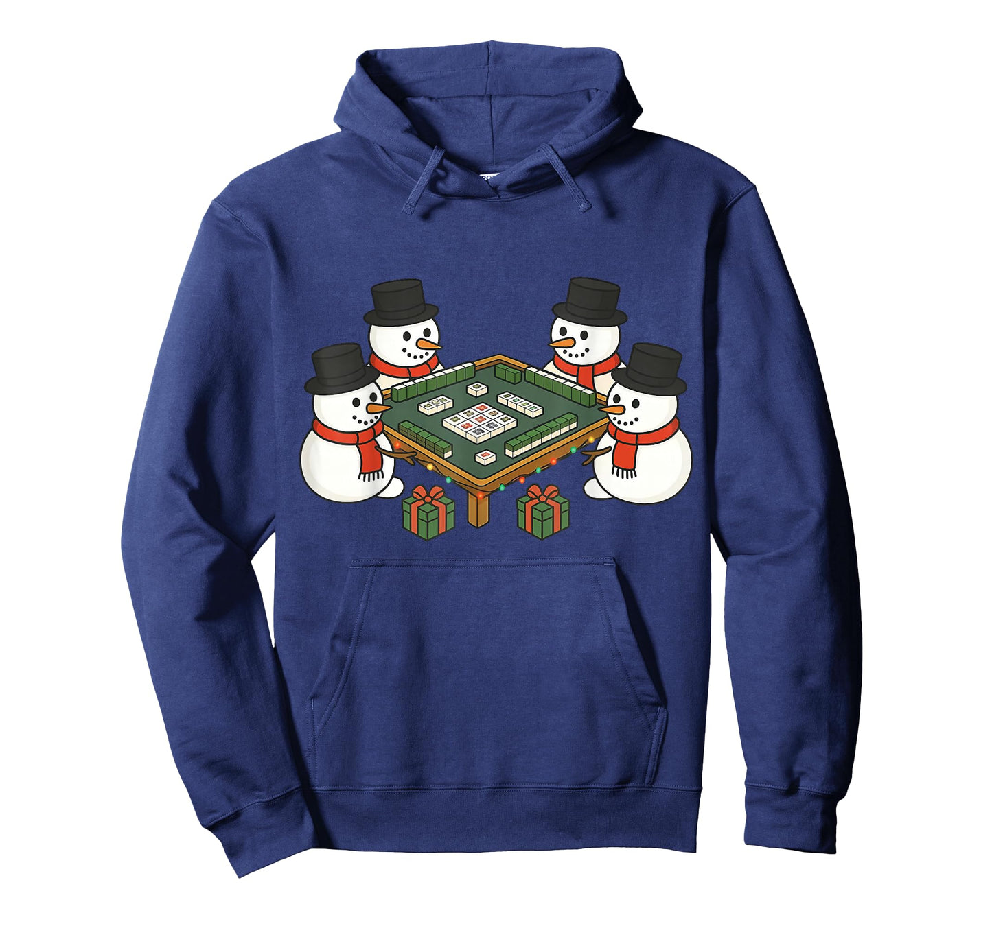 Snowman Playing Mahjong Funny Spooky Ghost Halloween Costume T-Shirt