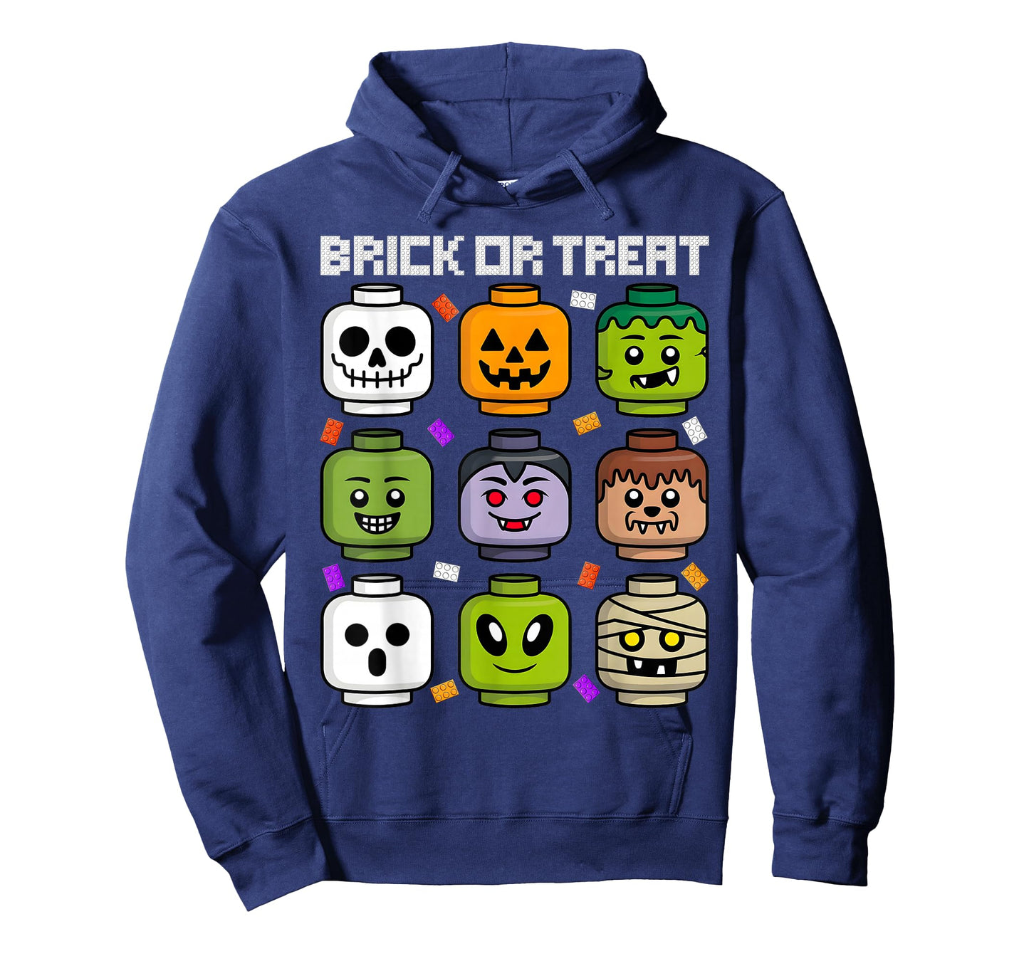 Brick or Treat Halloween Master Builder Blocks Building Kids T-Shirt