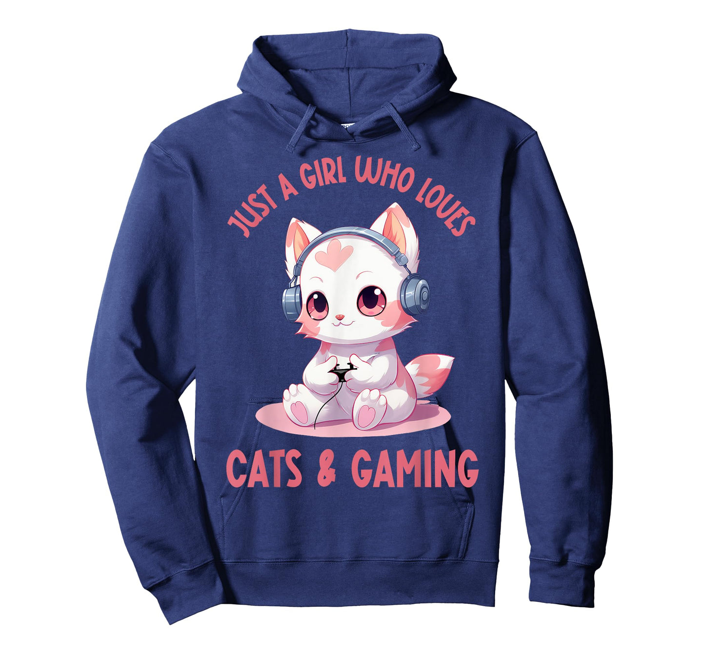 Just a Girl Who Loves Cats and Gaming Cute Kawaii Kitten T-Shirt