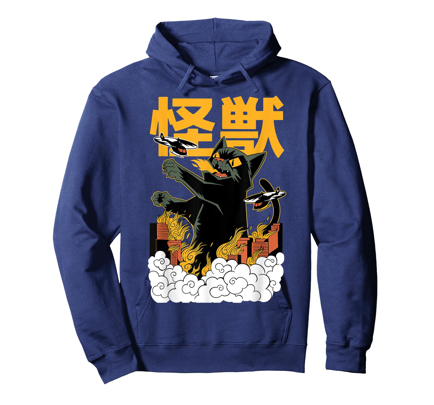 Catzilla Cat Kitten Lover Kaiju Film Parody Japanese Graphic T-Shirt for Men Women Kids
