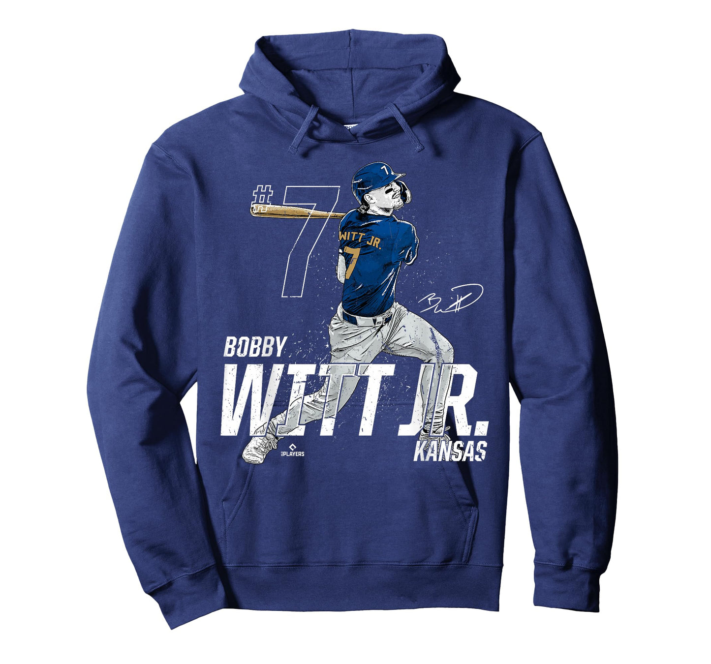 Dynamic Pose Bobby Witt Jr Kansas City Baseball MLBPA T-Shirt