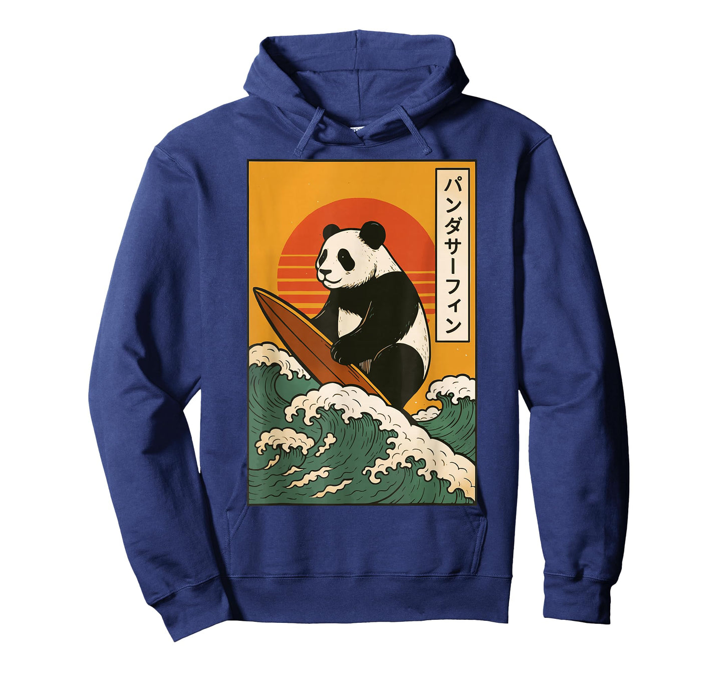 Panda Surfing Japanese Wave Great Wave T-Shirt