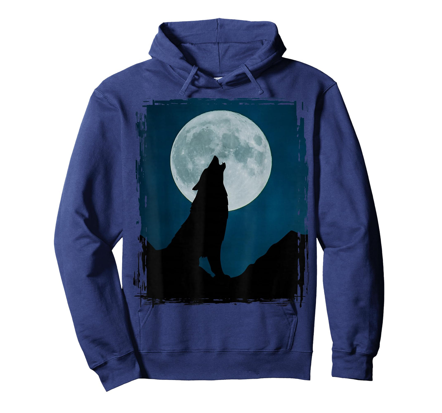 Howling Wolf Silhouette At Full Moon Night Wild Spirit T-Shirt