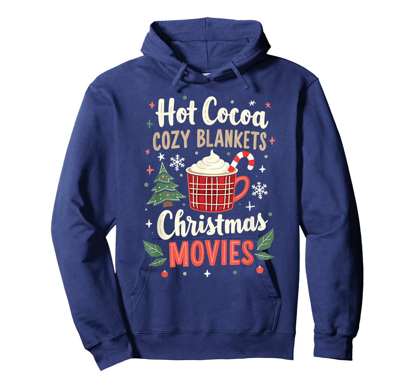 Hot Cocoa Cozy Blankets And Christmas Movies Boys Girls Xmas T-Shirt