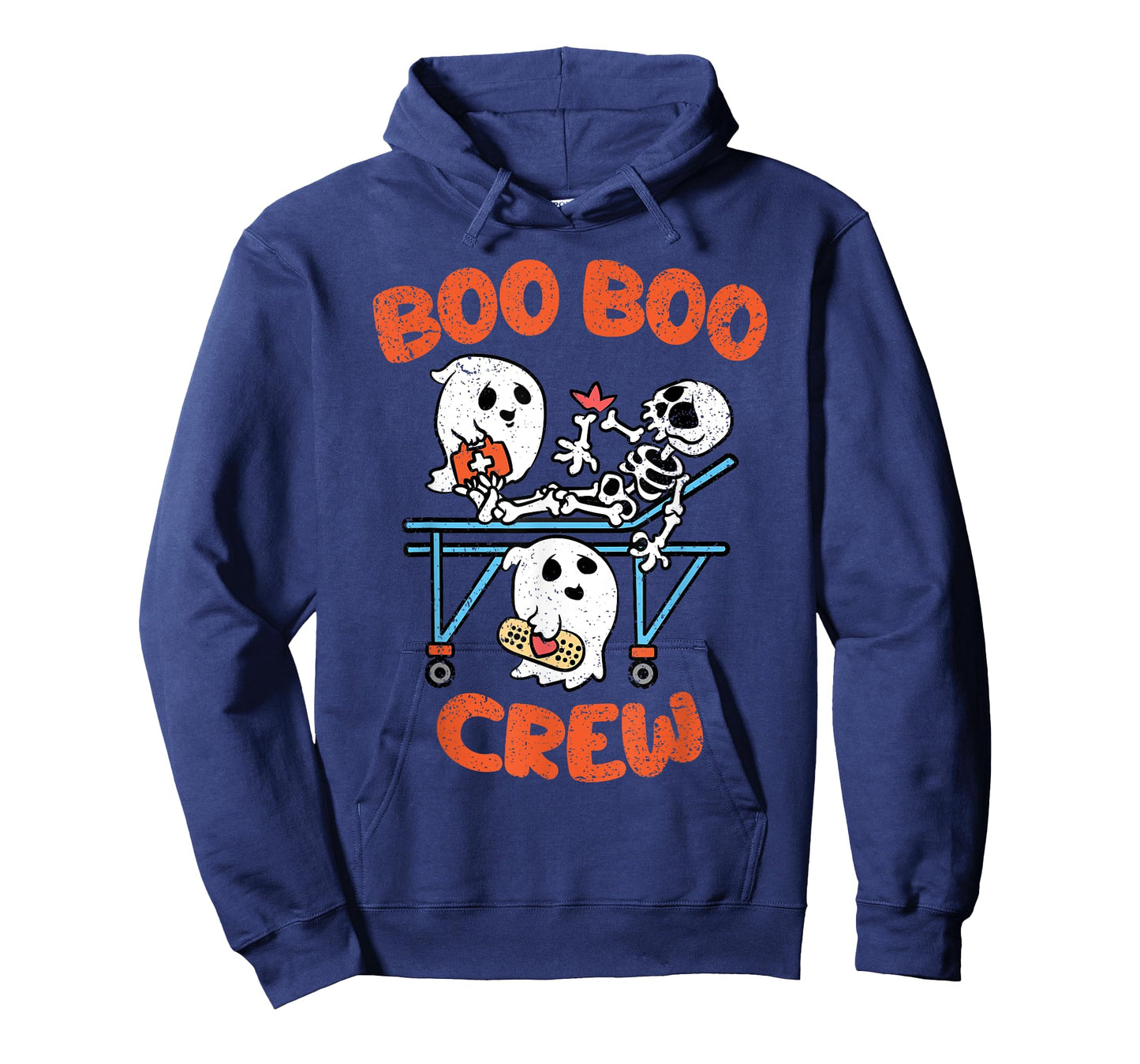 Boo Crew Halloween Costume Funny Skeleton Skull Nurse T-Shirt