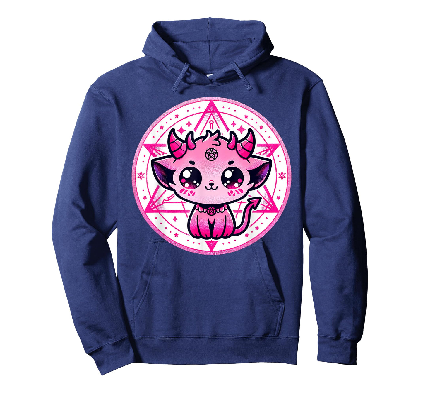 Cute Baphomet Satanic Cat and Artistic Gothic Kawaii Demon T-Shirt