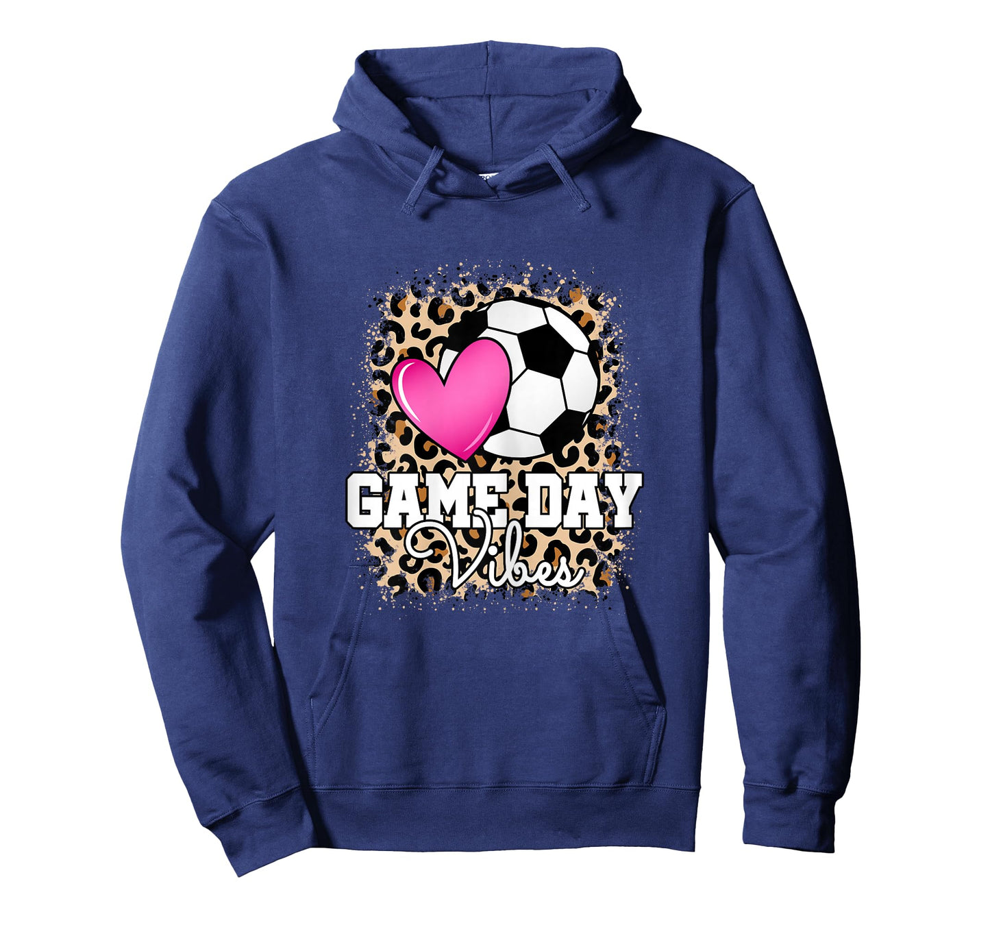 Game Day Soccer Leopard Print Cute Women Girls Soccer T-Shirt