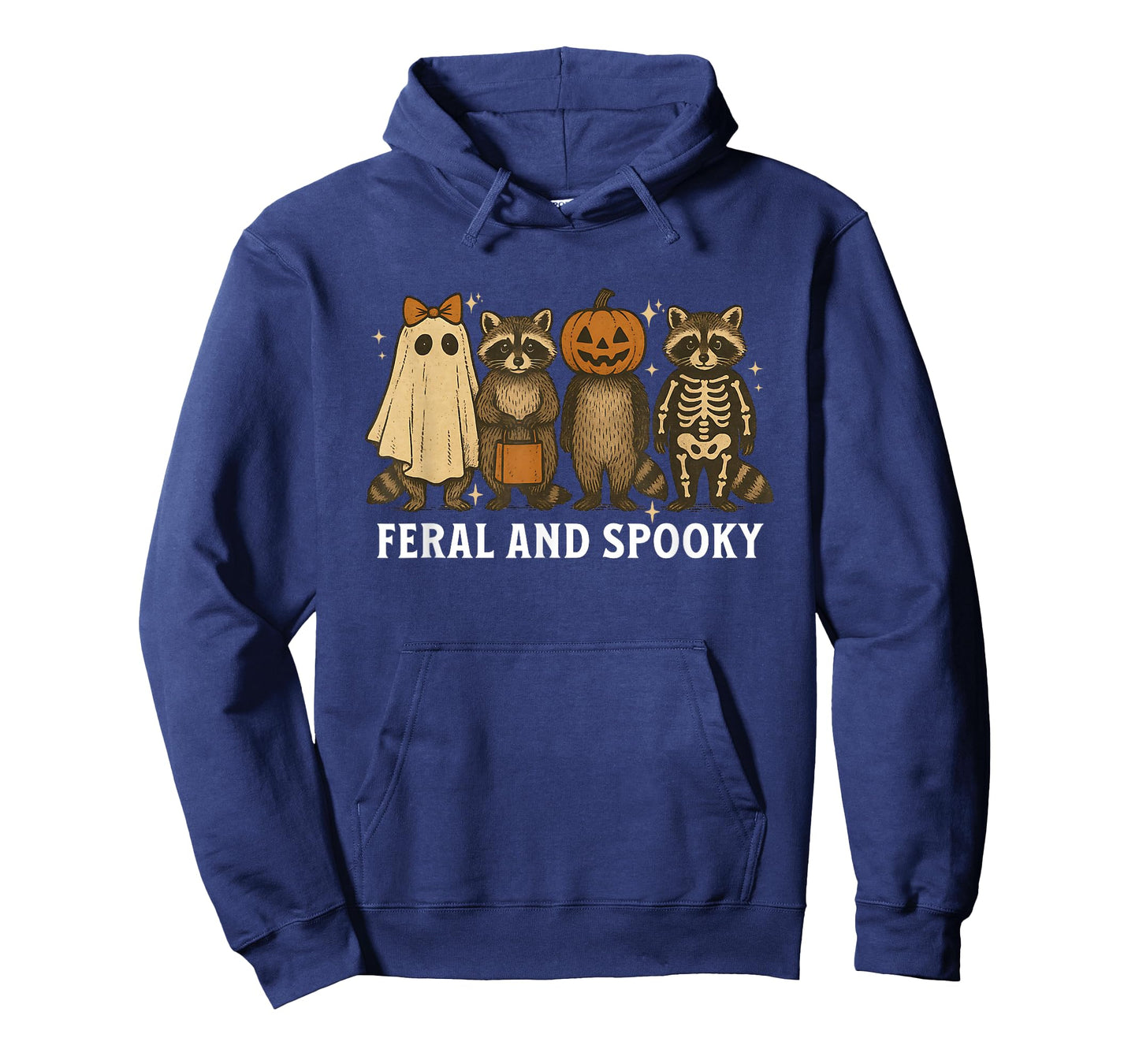 Spooky and Feral Raccoon Halloween Costume Trick Or Treat T-Shirt
