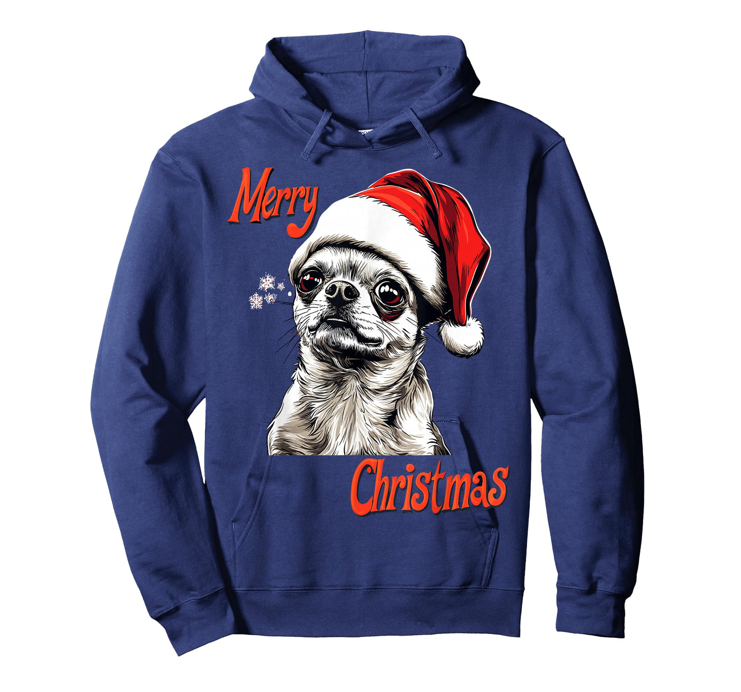 Chihuahua Santa Hat Merry Christmas Xmas Dog Lover Pajama T-Shirt for Men Women Kids