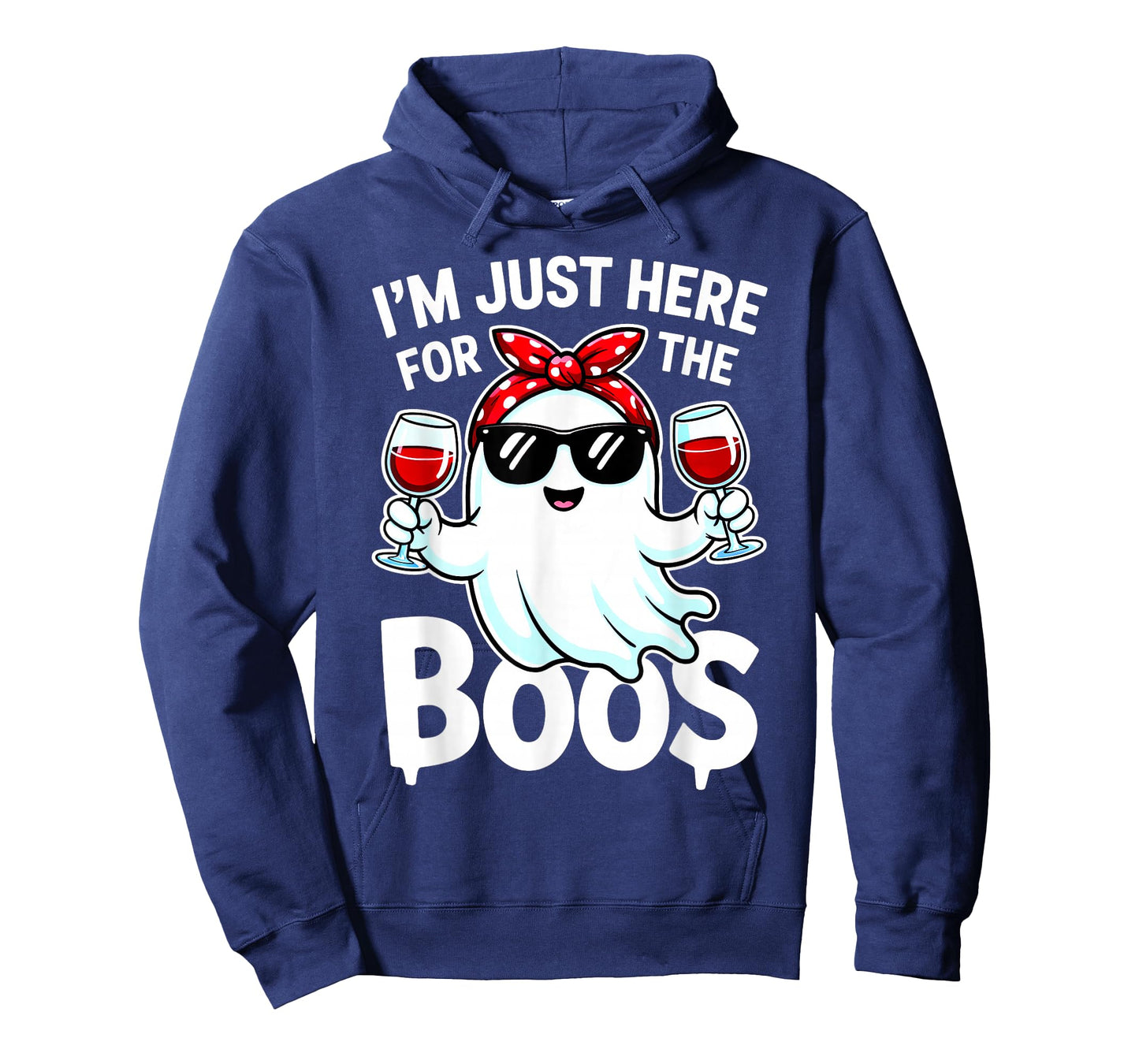 I'm Just Here for The Boos Halloween Women Ghost Cute Funny T-Shirt