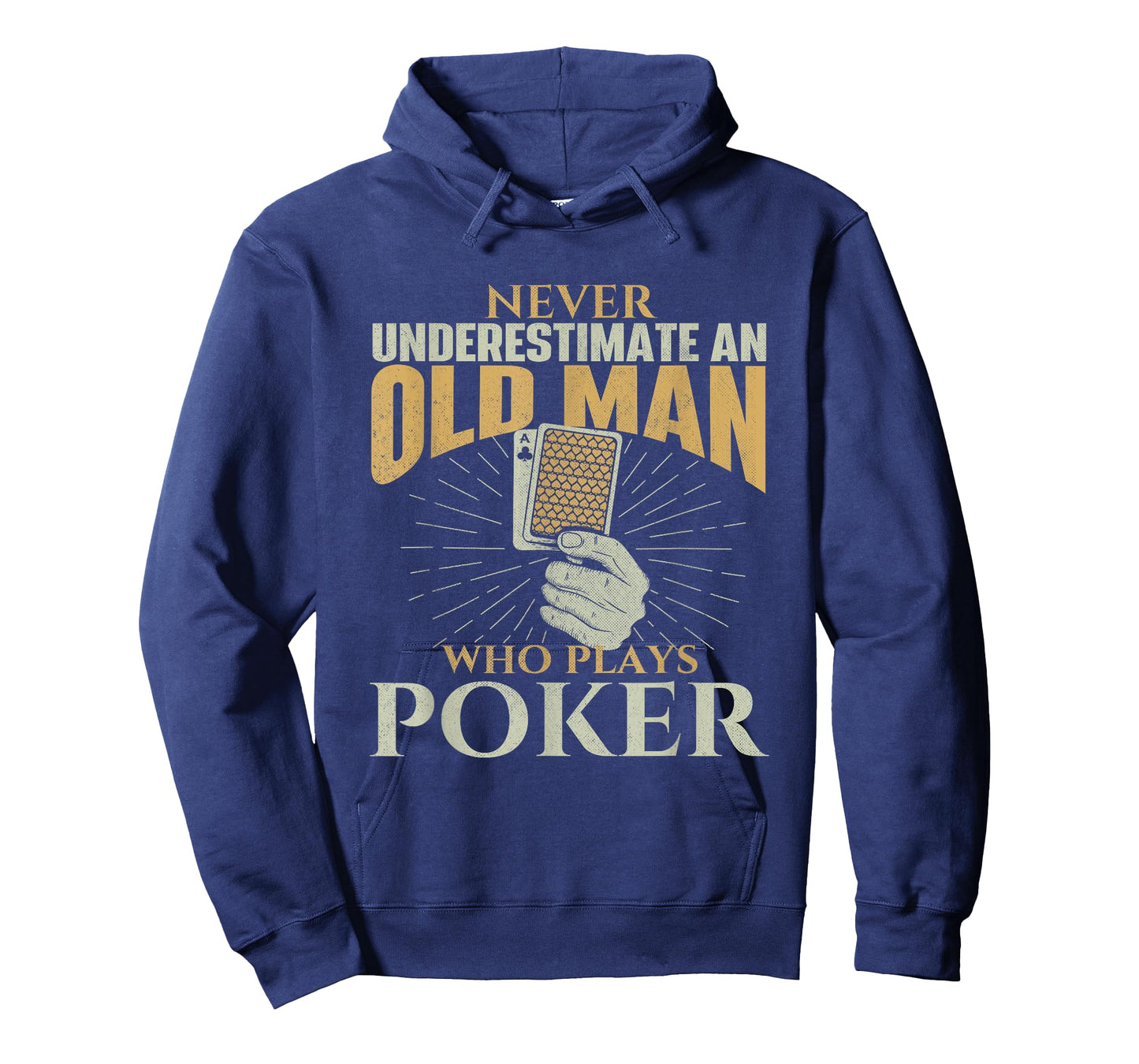 Never Underestimate An Old Man Who Plays Poker - Card Player T-Shirt