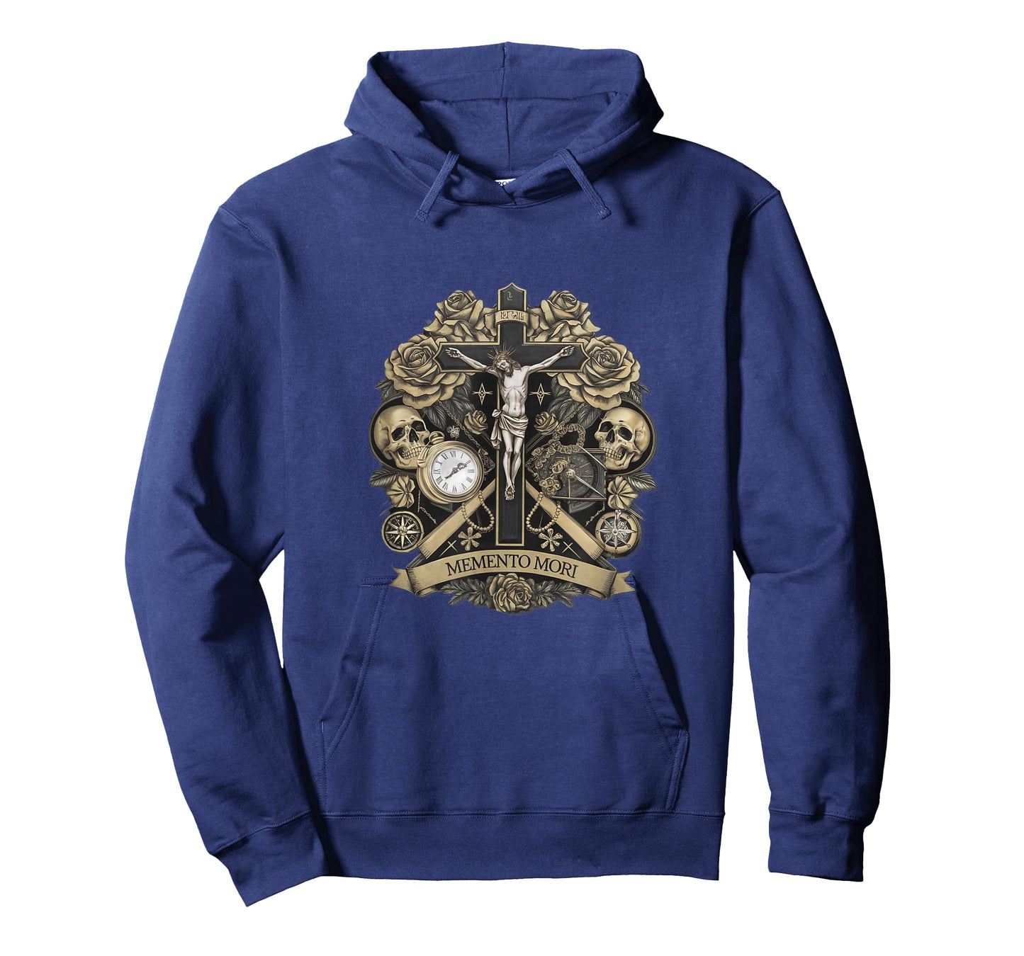 Memento Mori Catholic Crucifix Traditional Latin Mass Skull T-Shirt