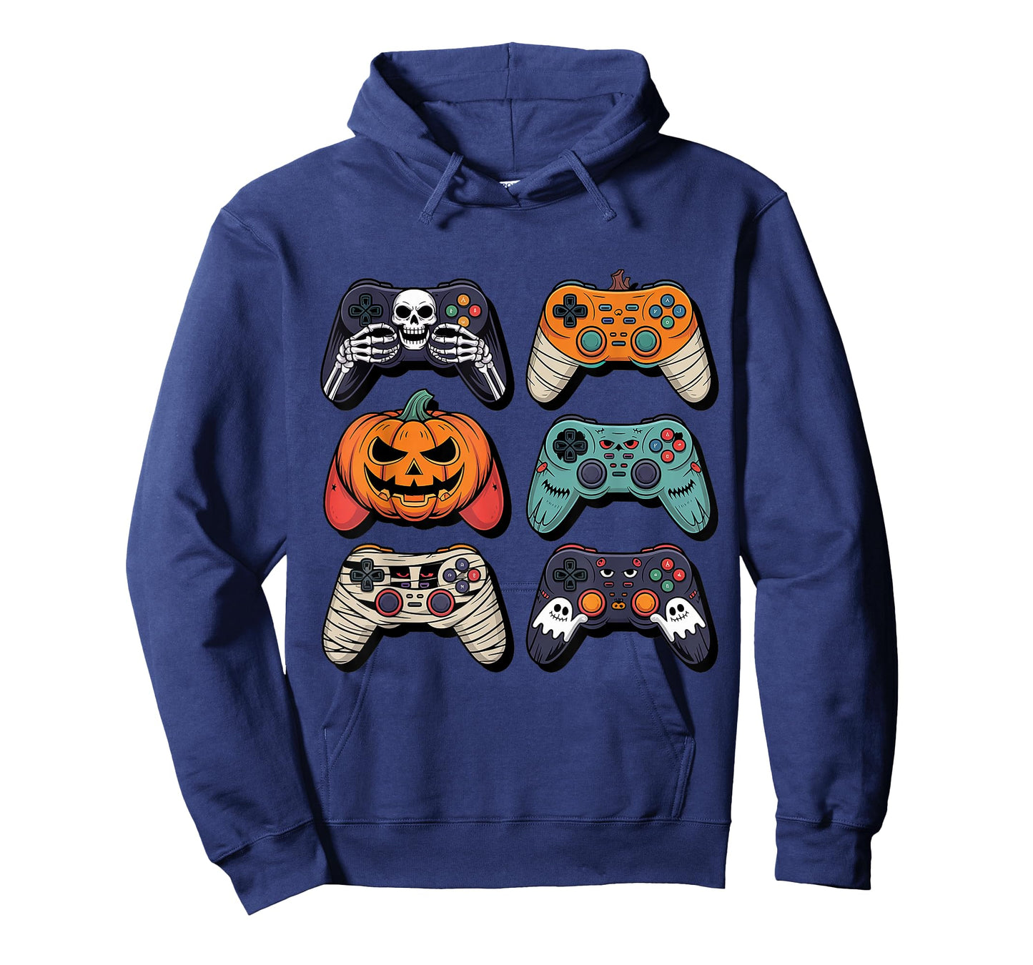 Halloween Skeleton Zombie Gaming Controllers Boys Kids T-Shirt