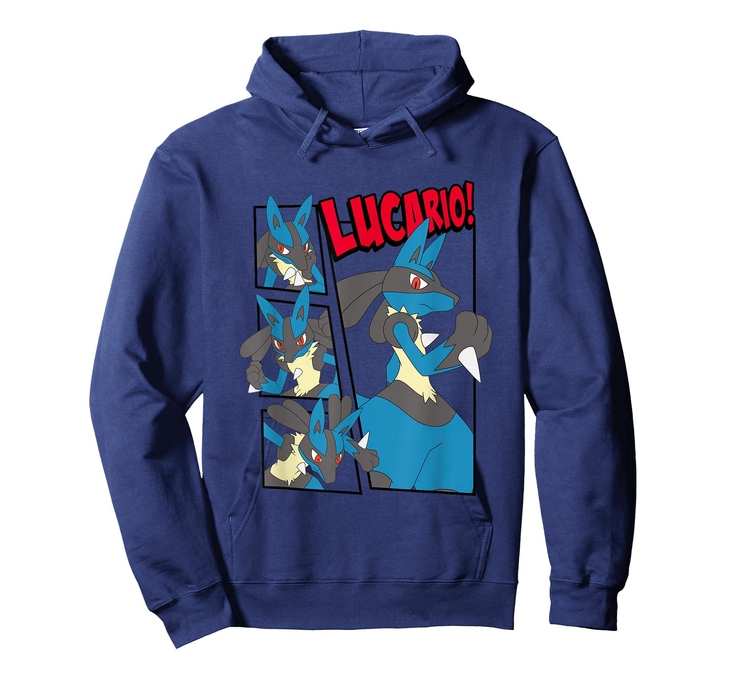 Pokémon Epic Lucario! Poses Collage Retro Big Chest Poster T-Shirt