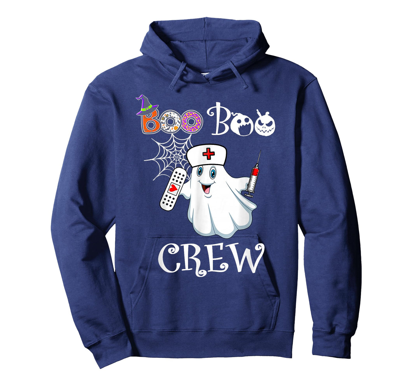 Boo Boo Crew Funny Ghost Paramedic EMT EMS Nurse Halloween T-Shirt