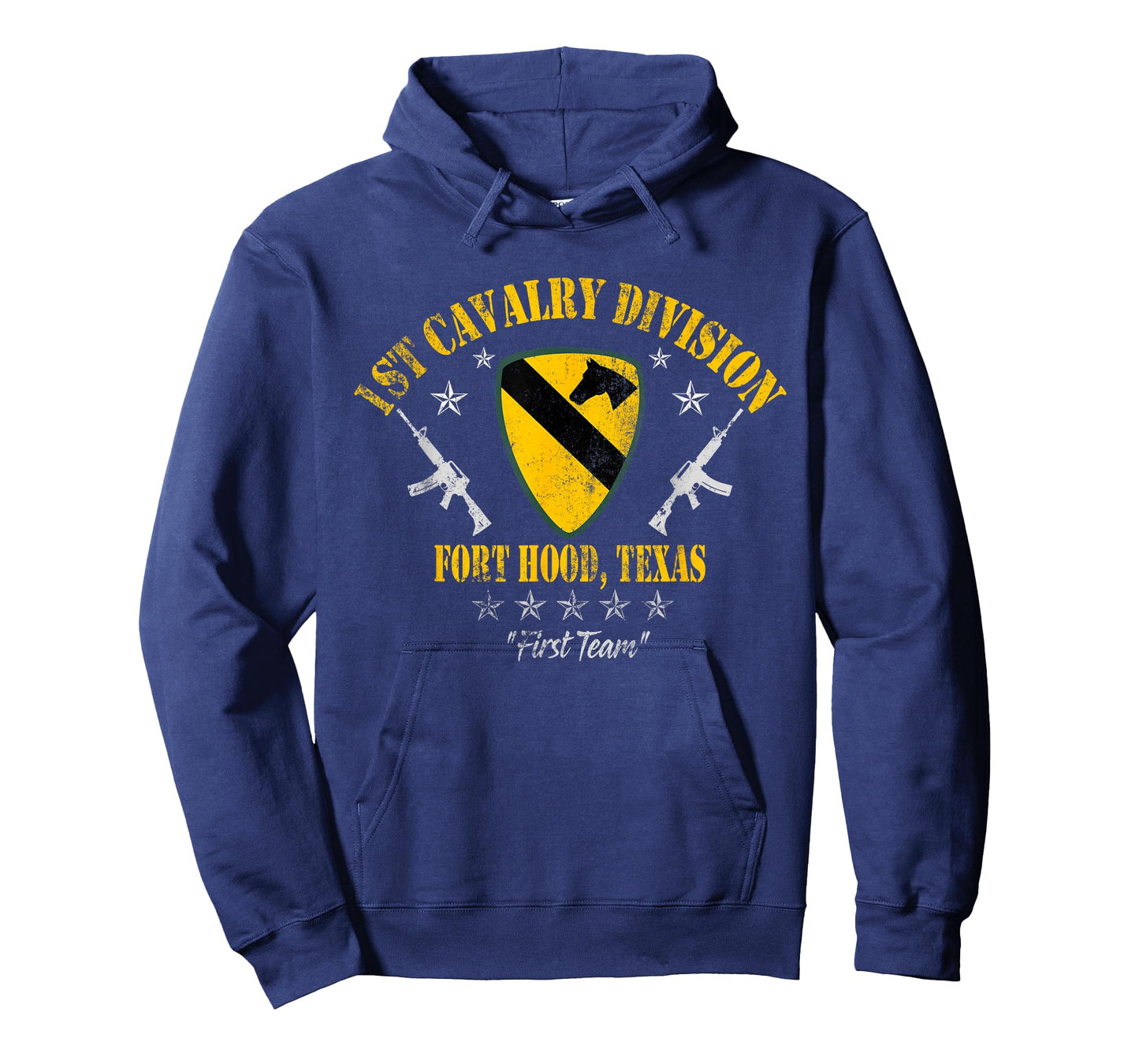1st Cavalry Division Veteran Fort Hood, TX Patriotic Vintage T-Shirt