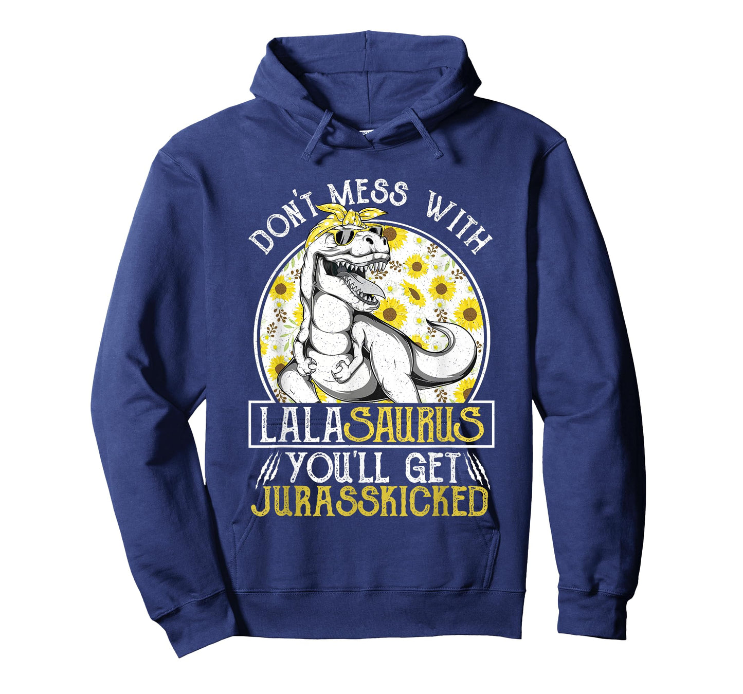 Lala Saurus Jurasskicked Sunflower T Shirt, Grandma T Rex T-Shirt
