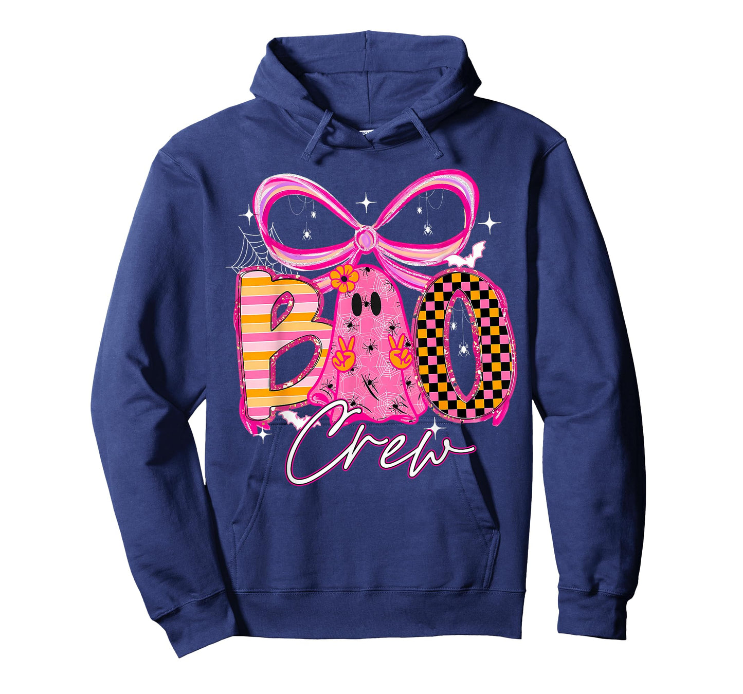 Boo Crew Cute Coquette Bow Ghost Halloween Women Kids T-Shirt