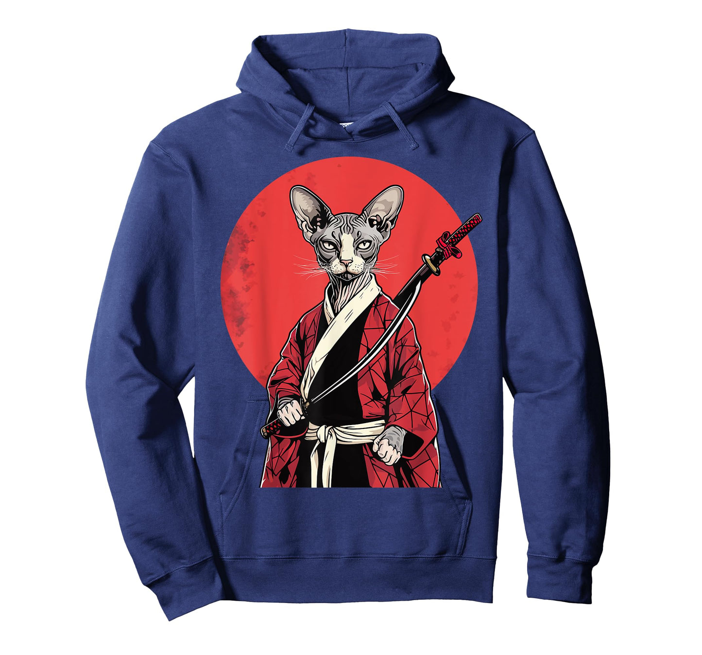 Samurai Cornish Rex Cat Japanese Kawaii Ninja Cat T-Shirt