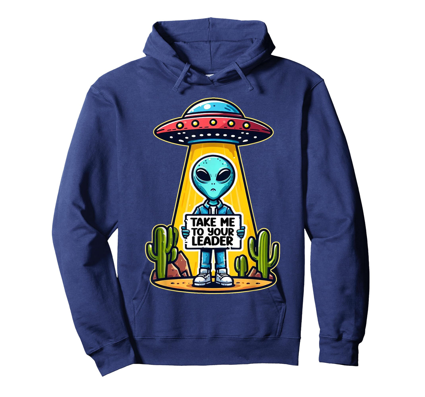 Take me to your leader funny UFO Alien T-Shirt
