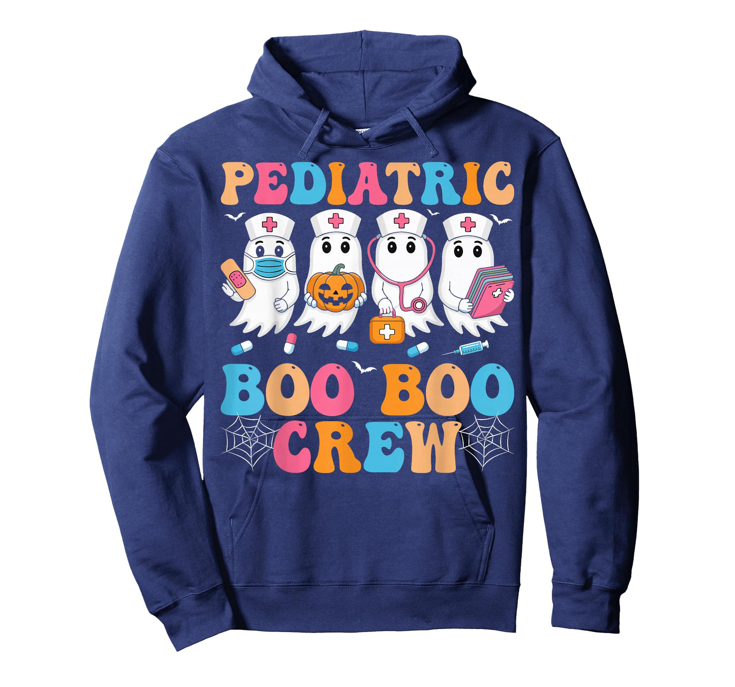 Pediatric Nurse Boo Crew Spooky Ghost PEDS Nursing Halloween T-Shirt
