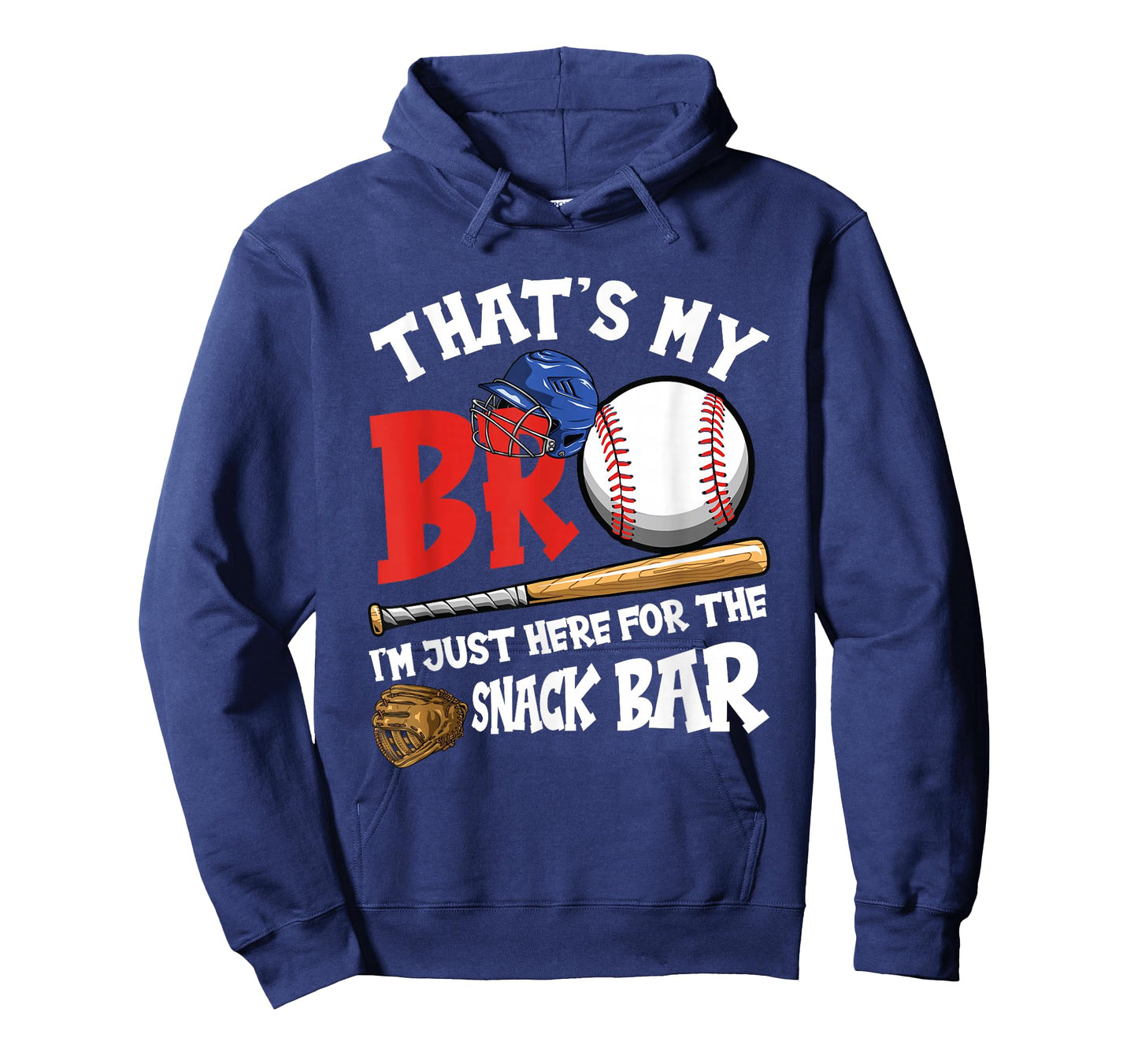 That's My Bro I'm Just Here for Snack Bar Brother's Baseball T-Shirt