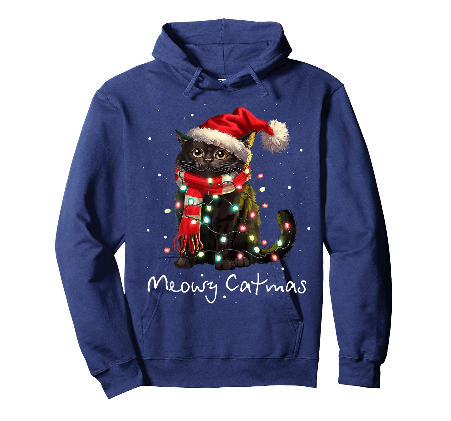 Meowy Catmas Cat Christmas Tree Xmas Girls Boys Funny Cat T-Shirt