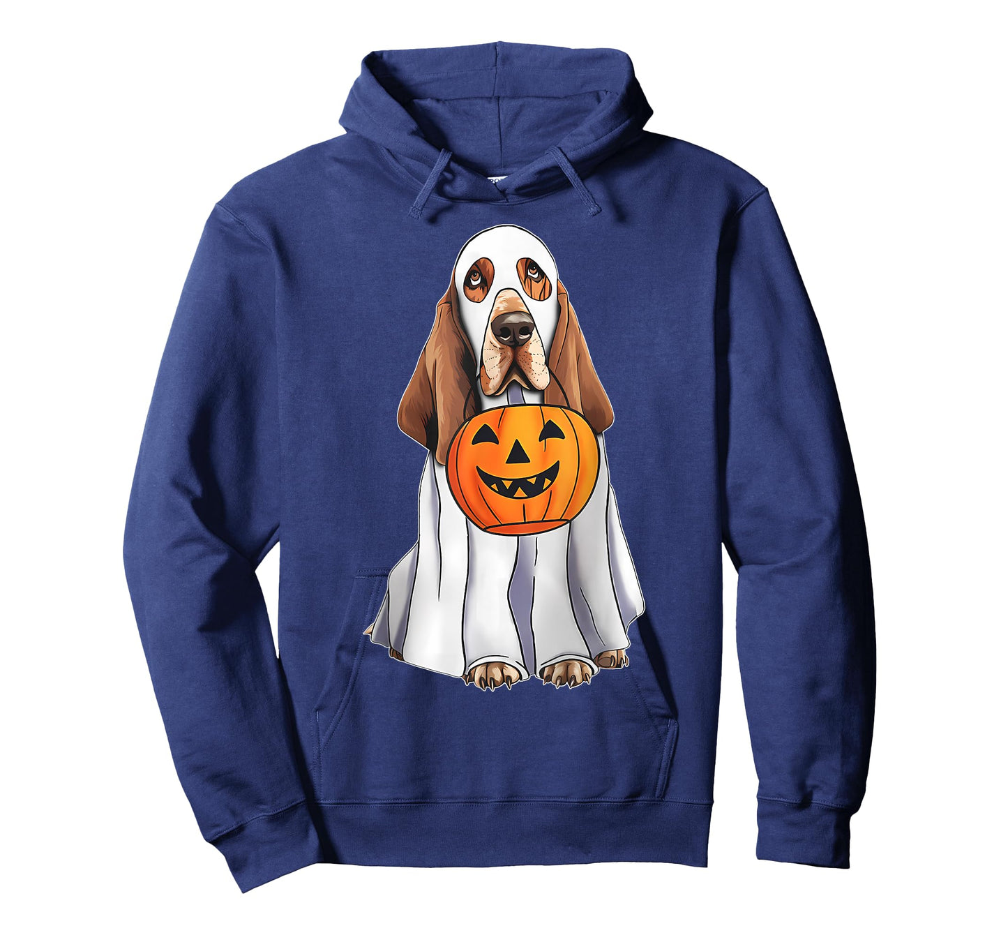 Basset Hound Ghost Pumpkin Halloween Costume Fall T-Shirt