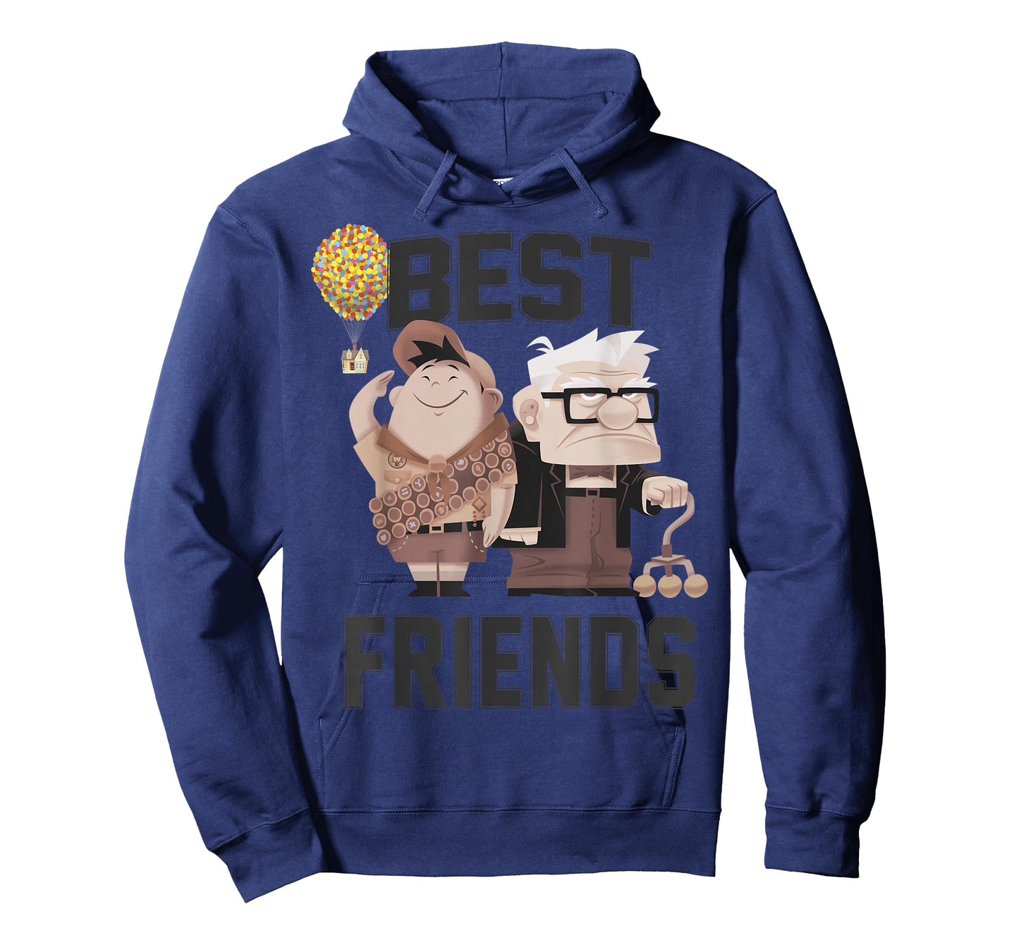 Disney Pixar Up Russell & Carl Best Friends Bold Text Logo T-Shirt