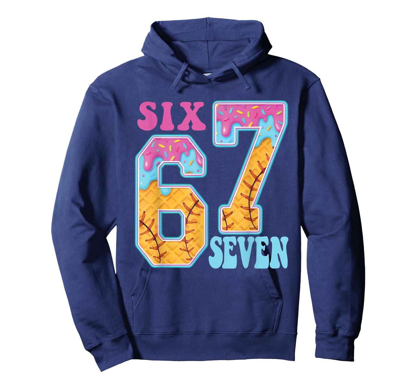 Six Seven Drip Baseball Player Number 67 Or 67th Birthday T-Shirt