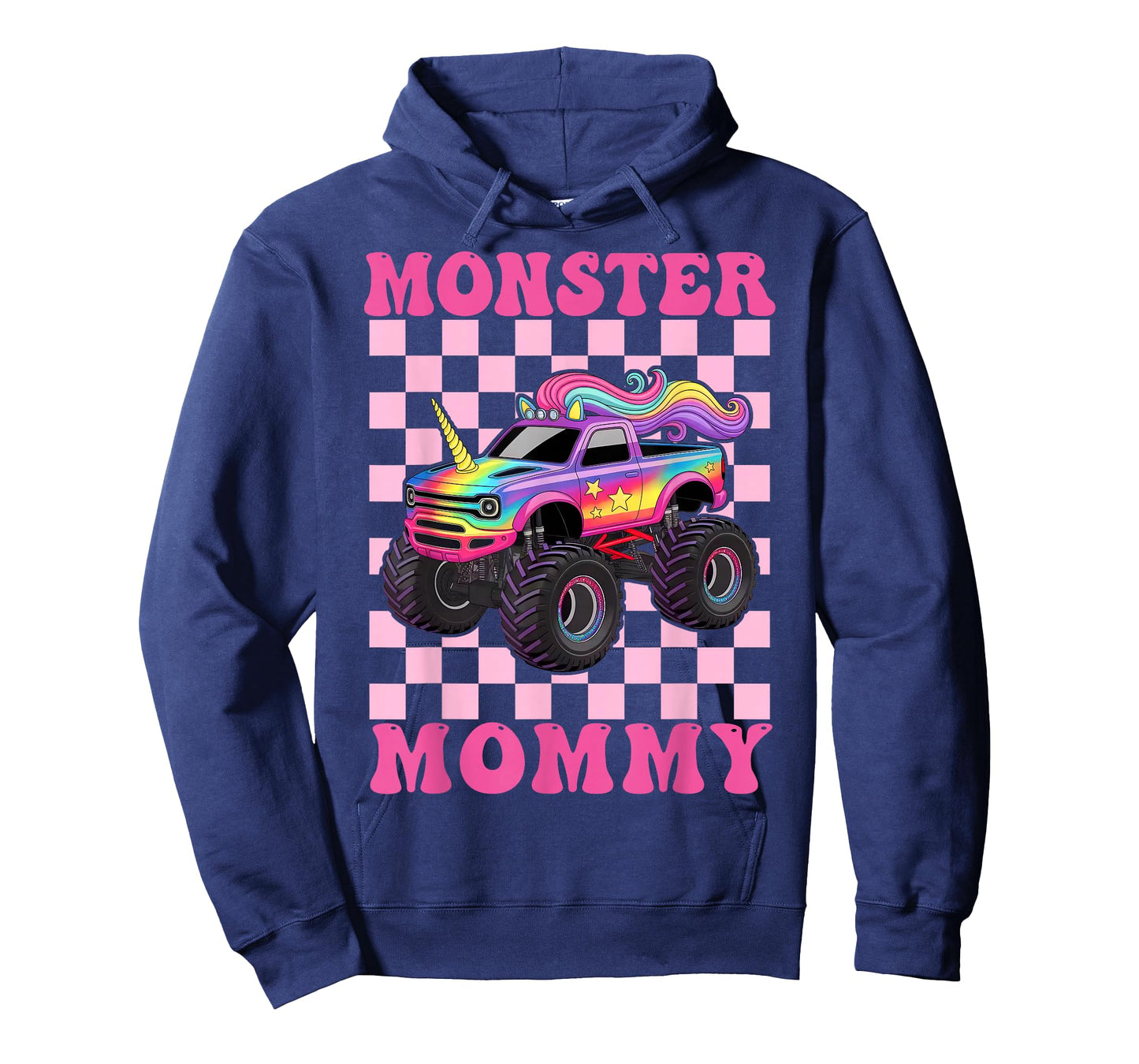 Monster Truck Mommy Pink Monster Trucks Lover Mom Groovy T-Shirt