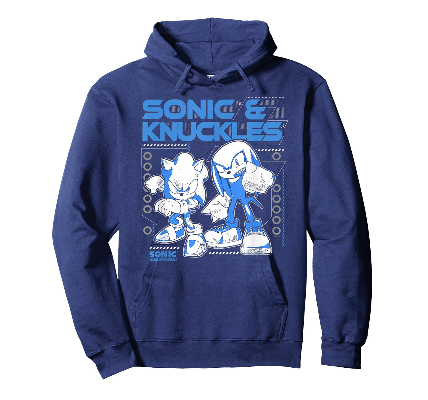 Sonic The Hedgehog Sonic & Knuckles Teamup Distressed T-Shirt