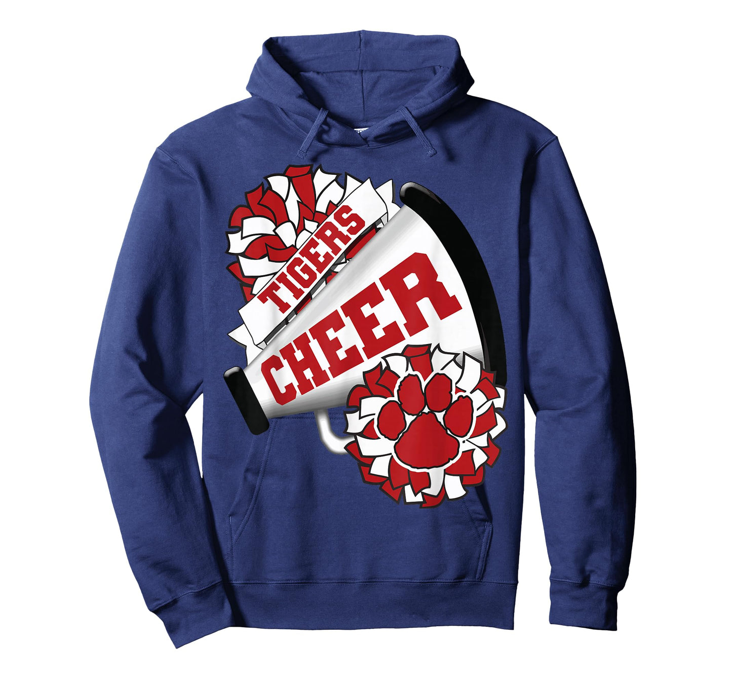 Tigers Cheerleading Back To School Cheer Team Spirit Red T-Shirt