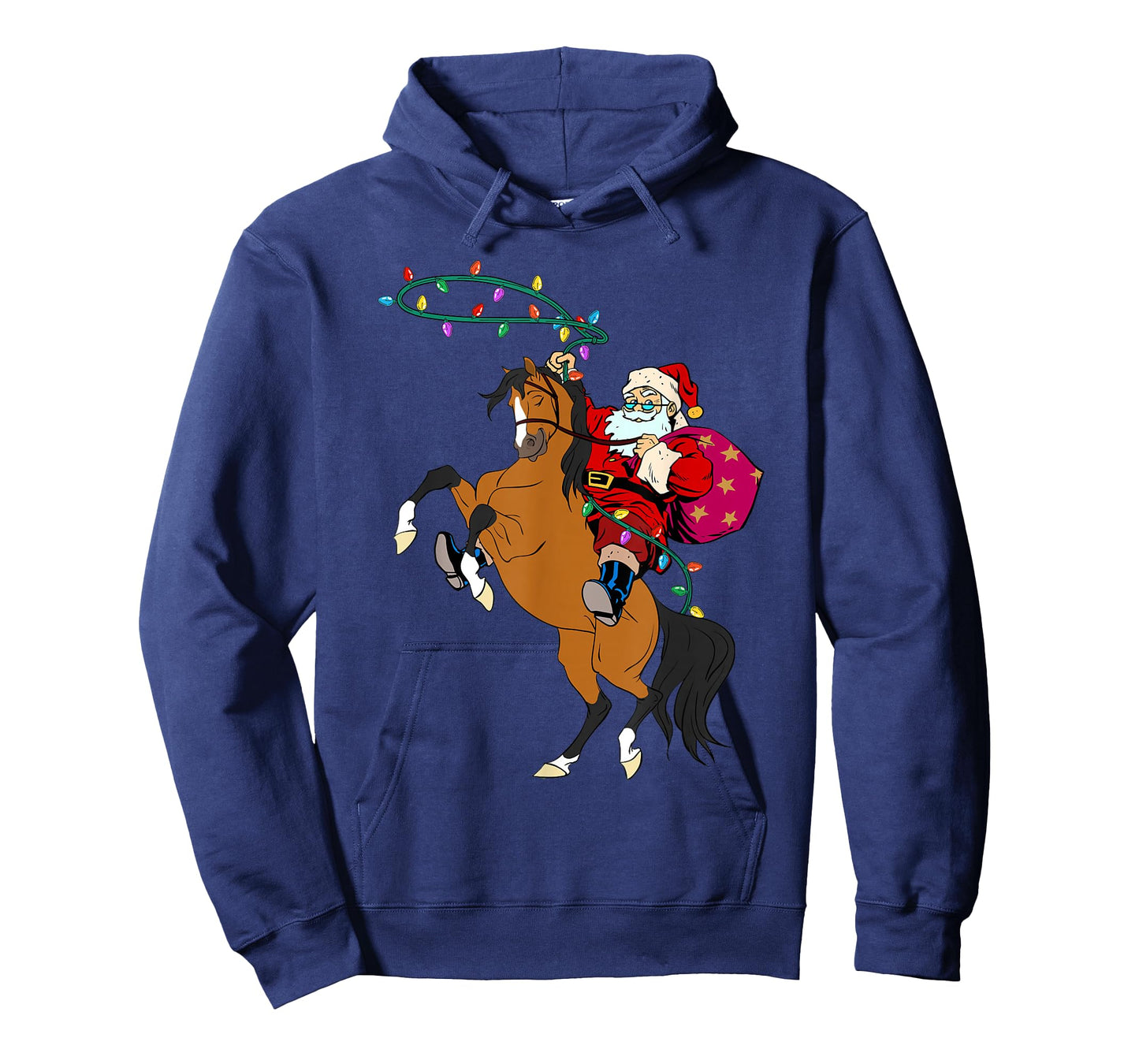 Cowboy Santa Claus Riding A Horse Christmas Cowboy Kids Boys T-Shirt