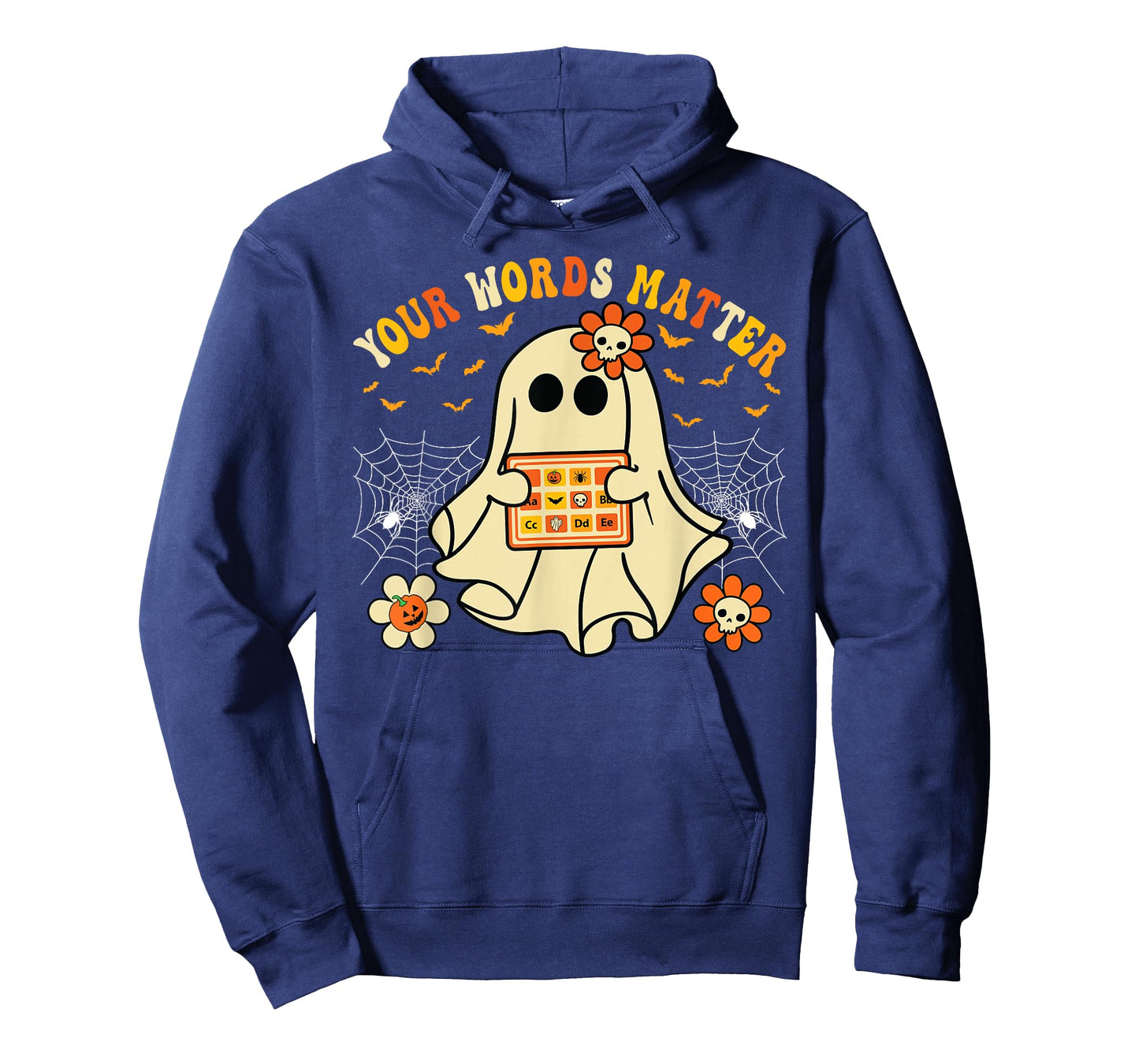 Your Words Matter SLP Ghost Halloween Speech Therapy T-Shirt