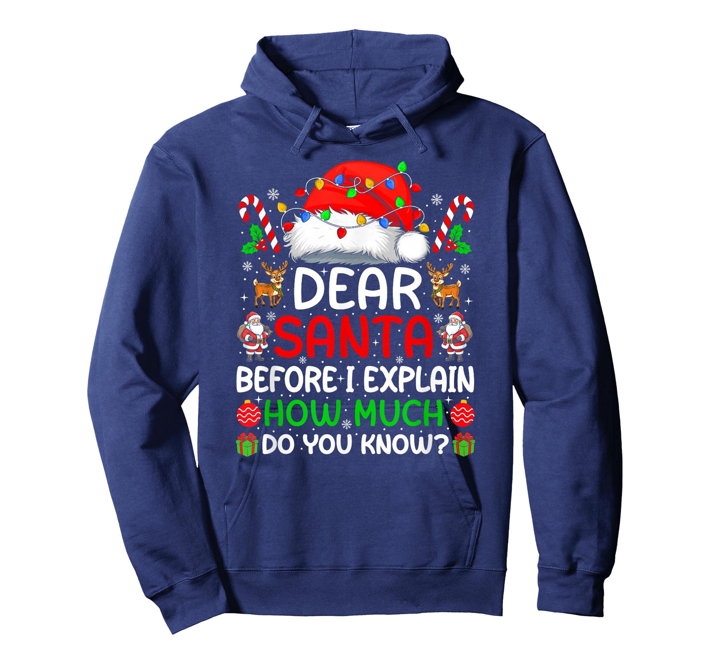 Dear Santa Before I Explain How Much Do You Know Christmas T-Shirt