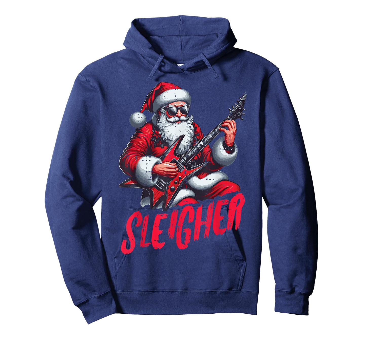 Christmas Santa Sleigher Rock Xmas Rocker Men Boys Kids Teen T-Shirt