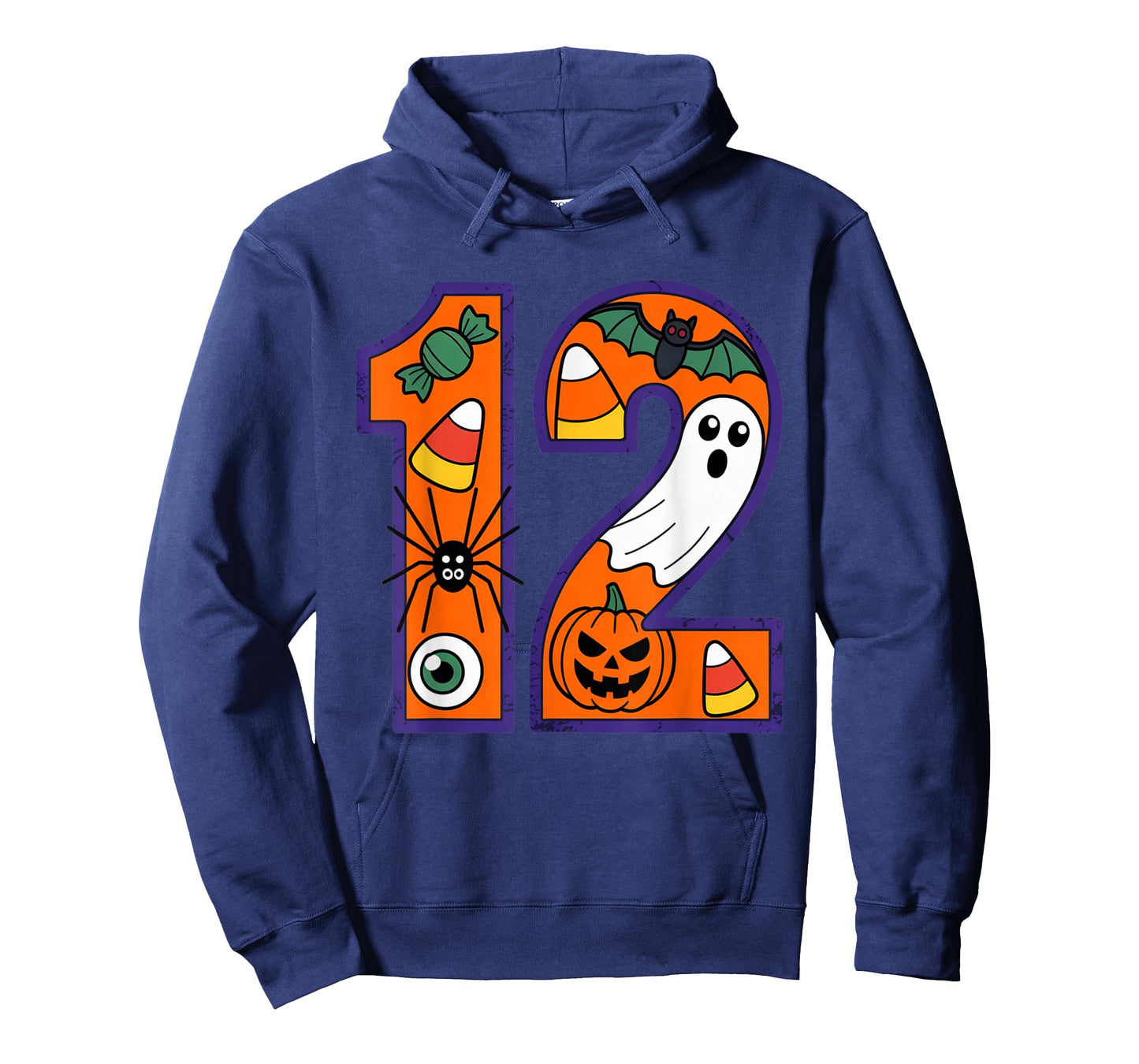 Halloween Number 12 Birthday Pumpkin Ghost Spider Candy bat T-Shirt