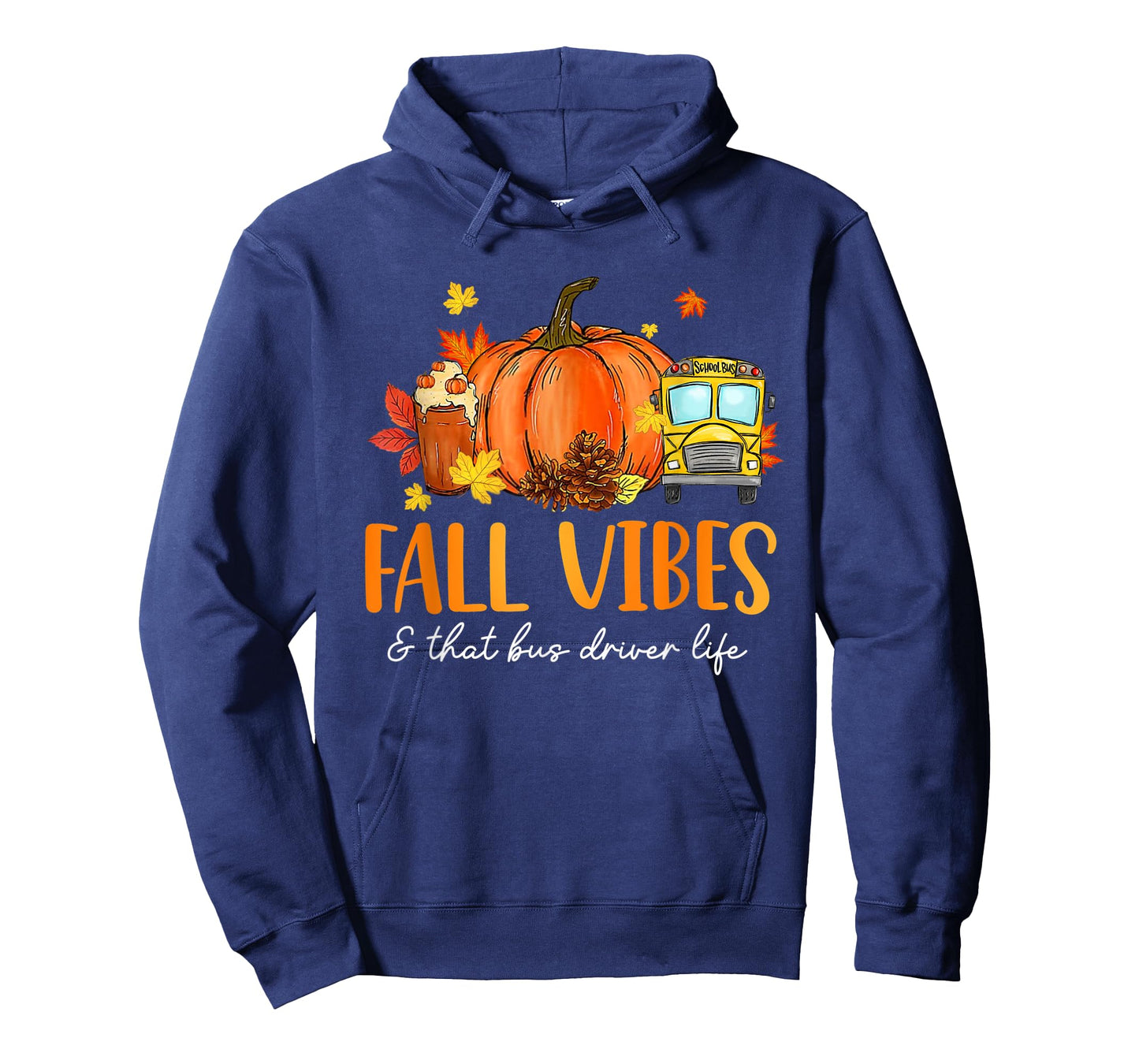 Fall Vibes & That Bus Driver Life Leopard Pumpkin Season T-Shirt