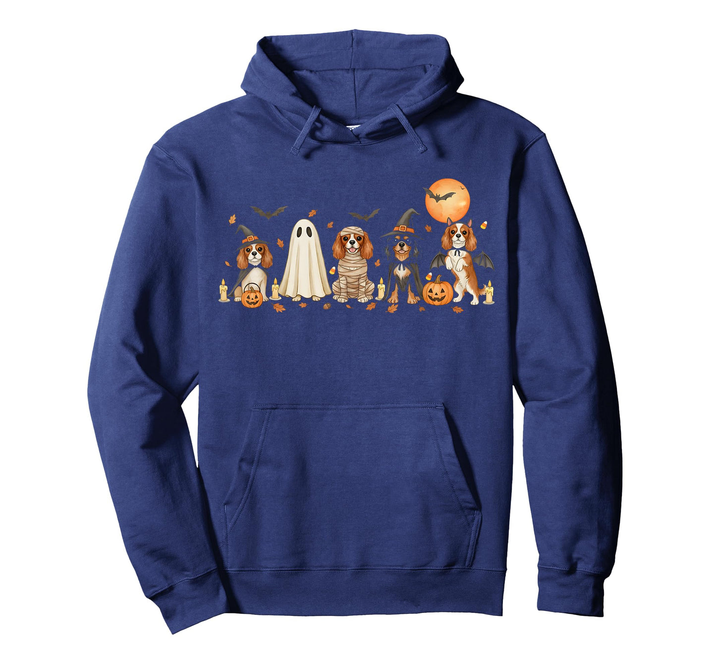 Cavalier King Charles Spaniel Dogs Ghost Witch Mummy Costume T-Shirt