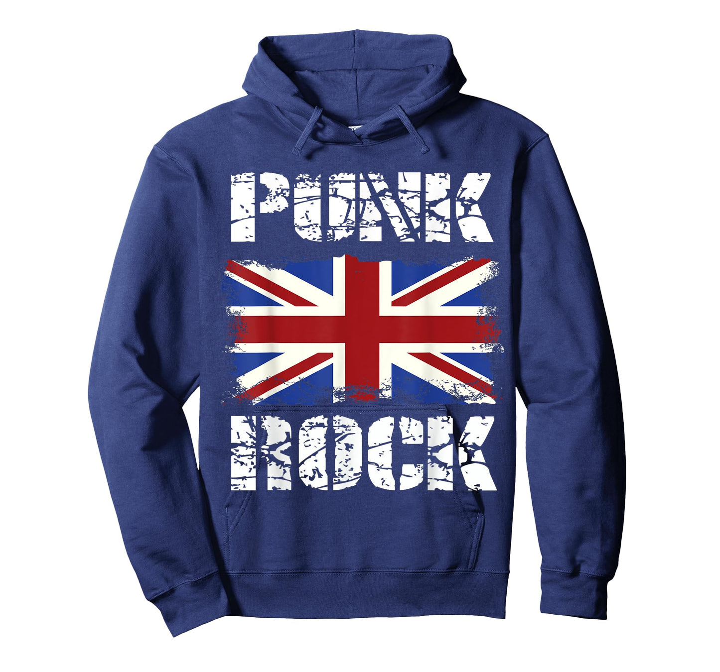 Punk Rock T-Shirt Vintage UK Flag Concert Music British Tee T-Shirt