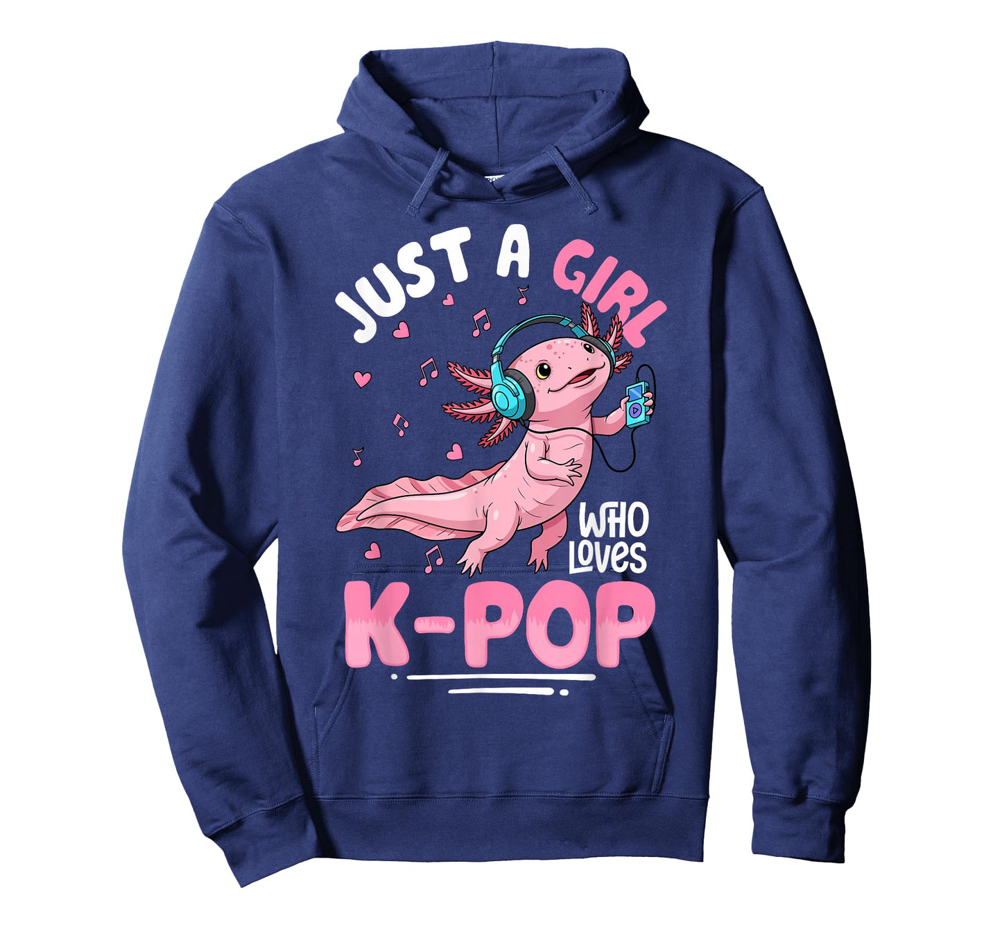 Just A Girl Who Loves K-Pop Toddler Axolotl Music Lover T-Shirt